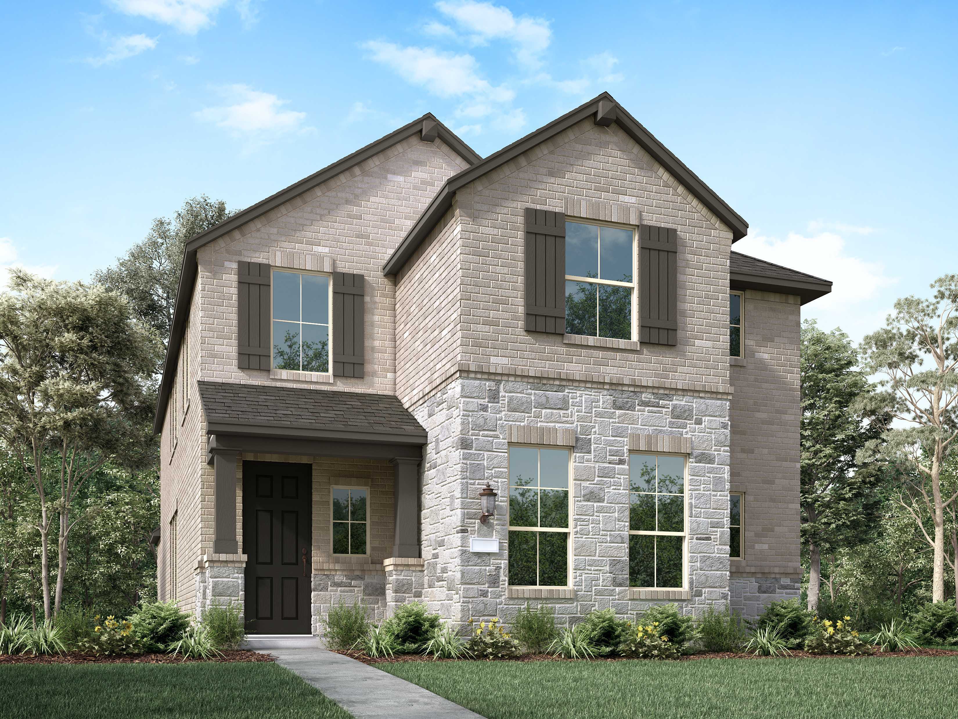Plan Belmont - Wellington: 40ft. lots: Haslet, Texas - Highland Homes