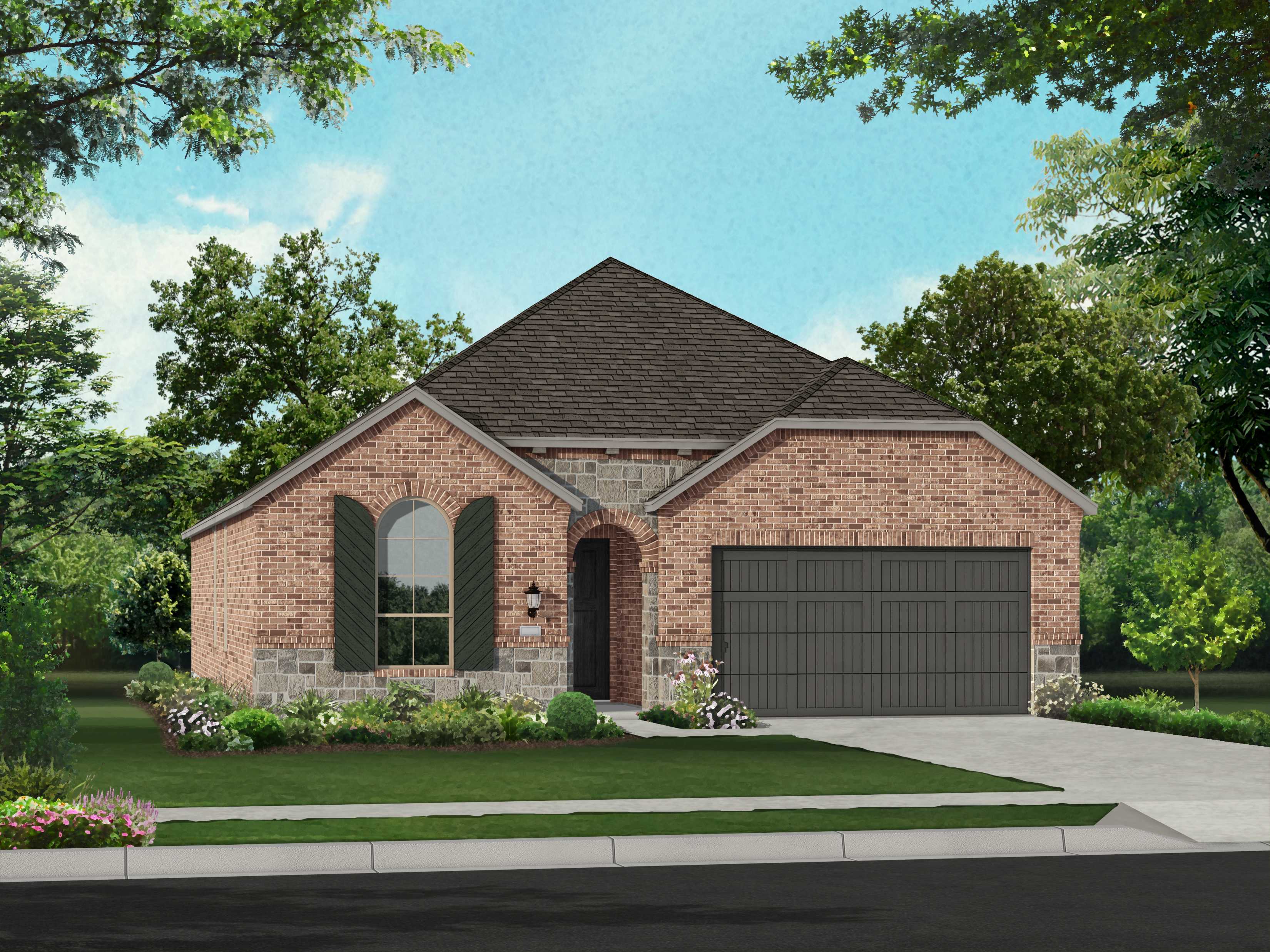 Plan Ashwood - Parkside On The River: 50ft. lots: Georgetown, Texas - Highland Homes