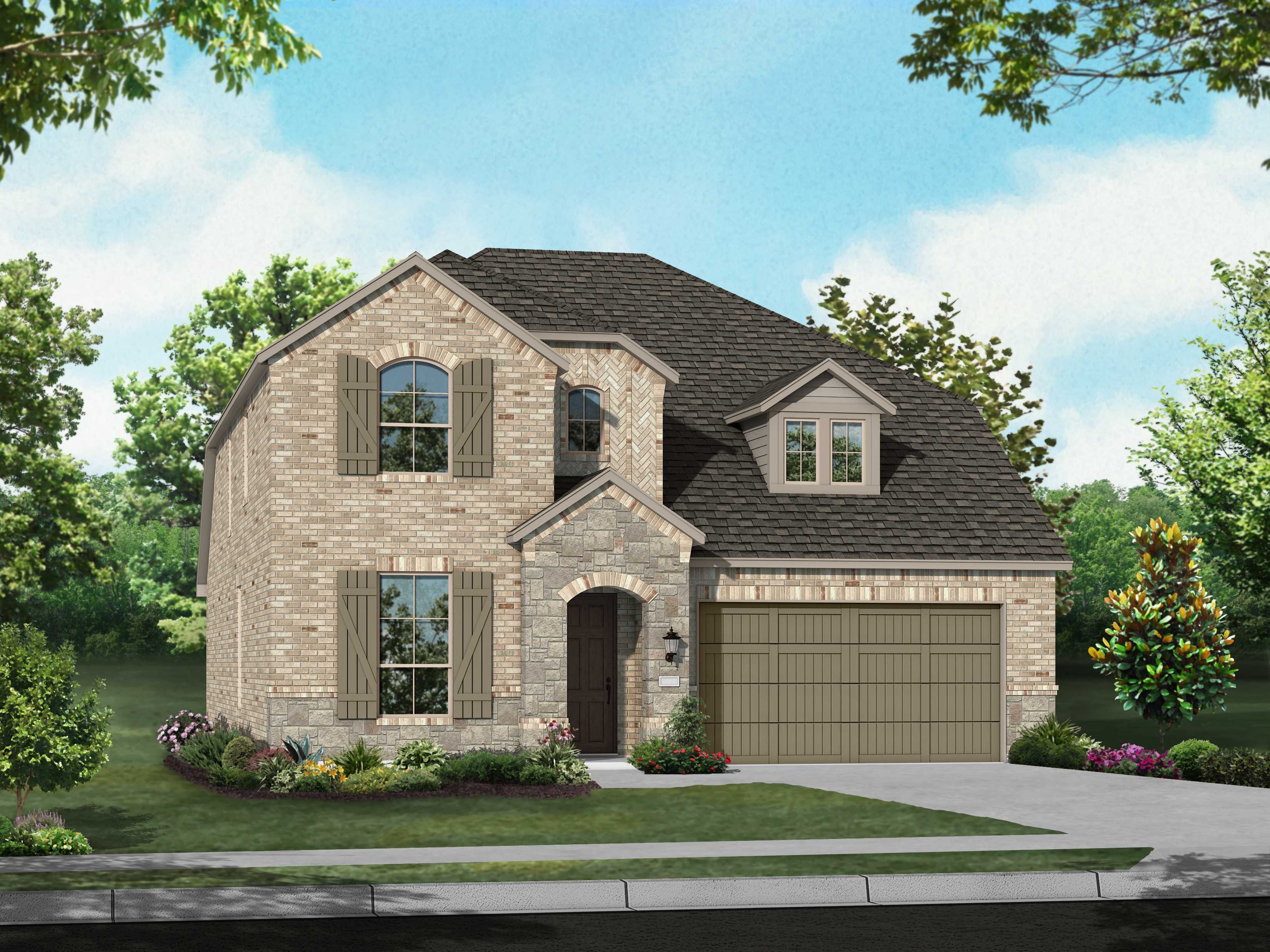 Plan Richmond - Monterra: 50ft. lots: Fate, Texas - Highland Homes