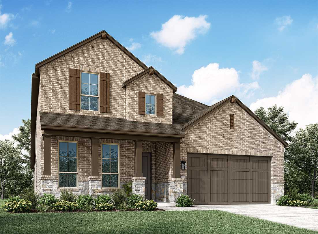 Plan Middleton - Parkside On The River: 50ft. lots: Georgetown, Texas - Highland Homes