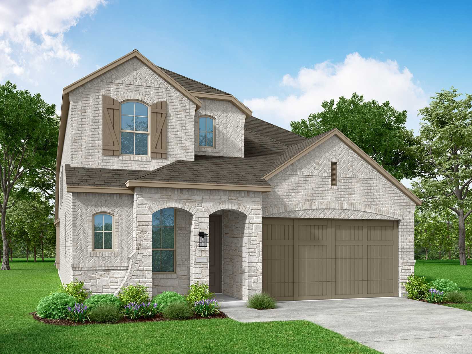 Plan Lotus - 6 Creeks at Waterridge: 45ft. lots: Kyle, Texas - Highland Homes