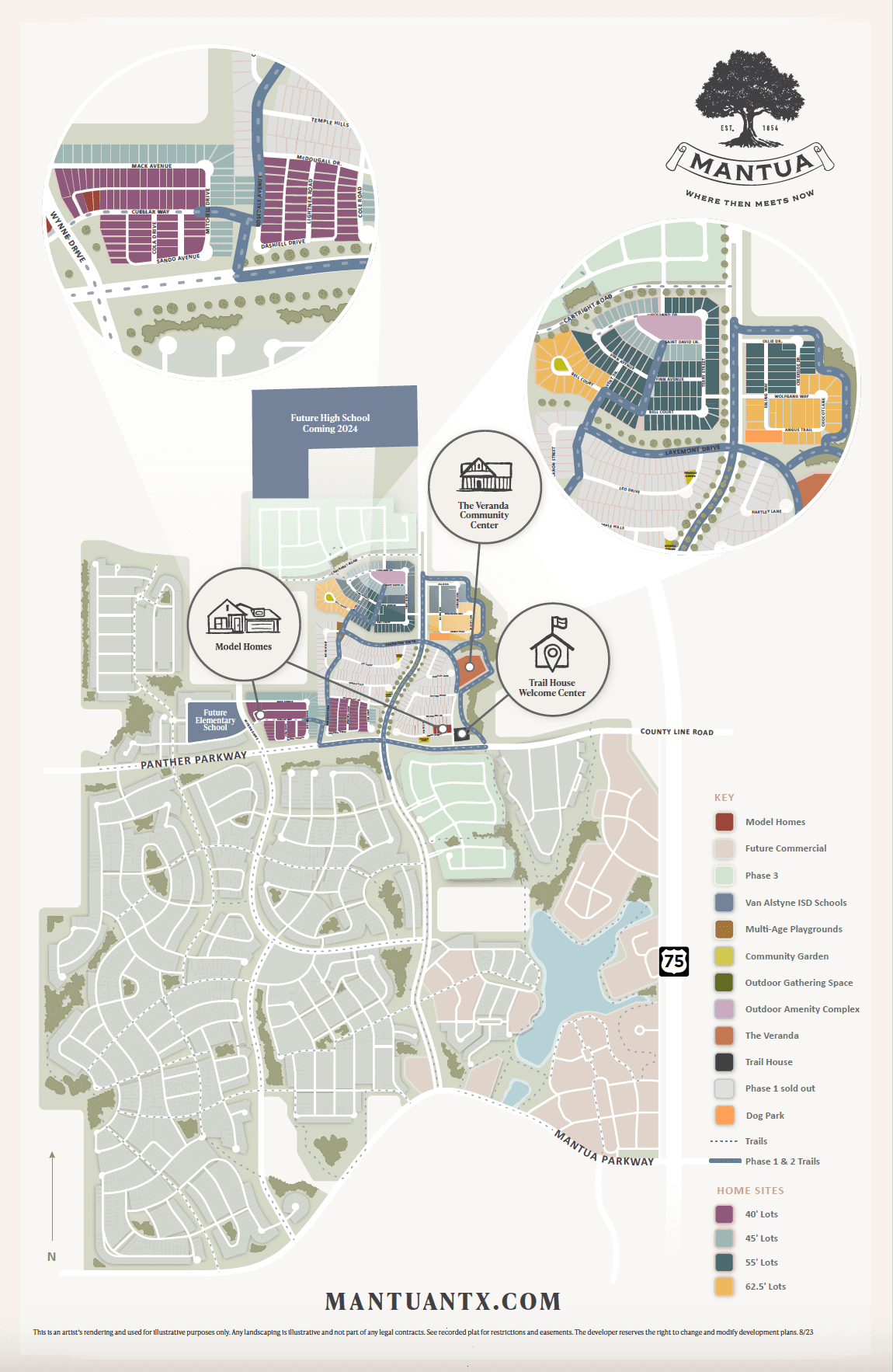 casa en Mantua Point: 55ft. lots por Highland Homes