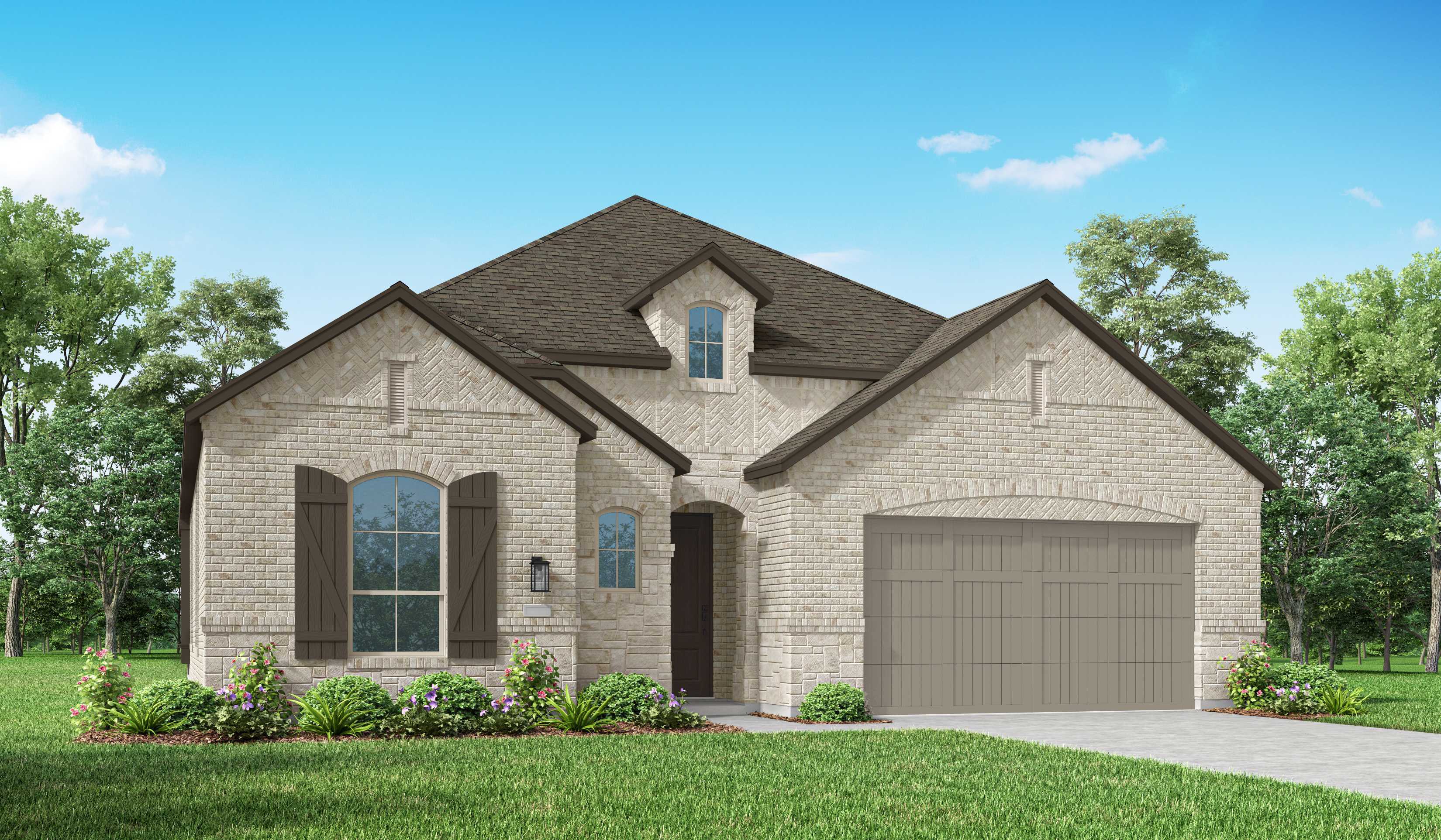 Plan Brentwood - Parkside On The River: 60ft. lots: Georgetown, Texas - Highland Homes