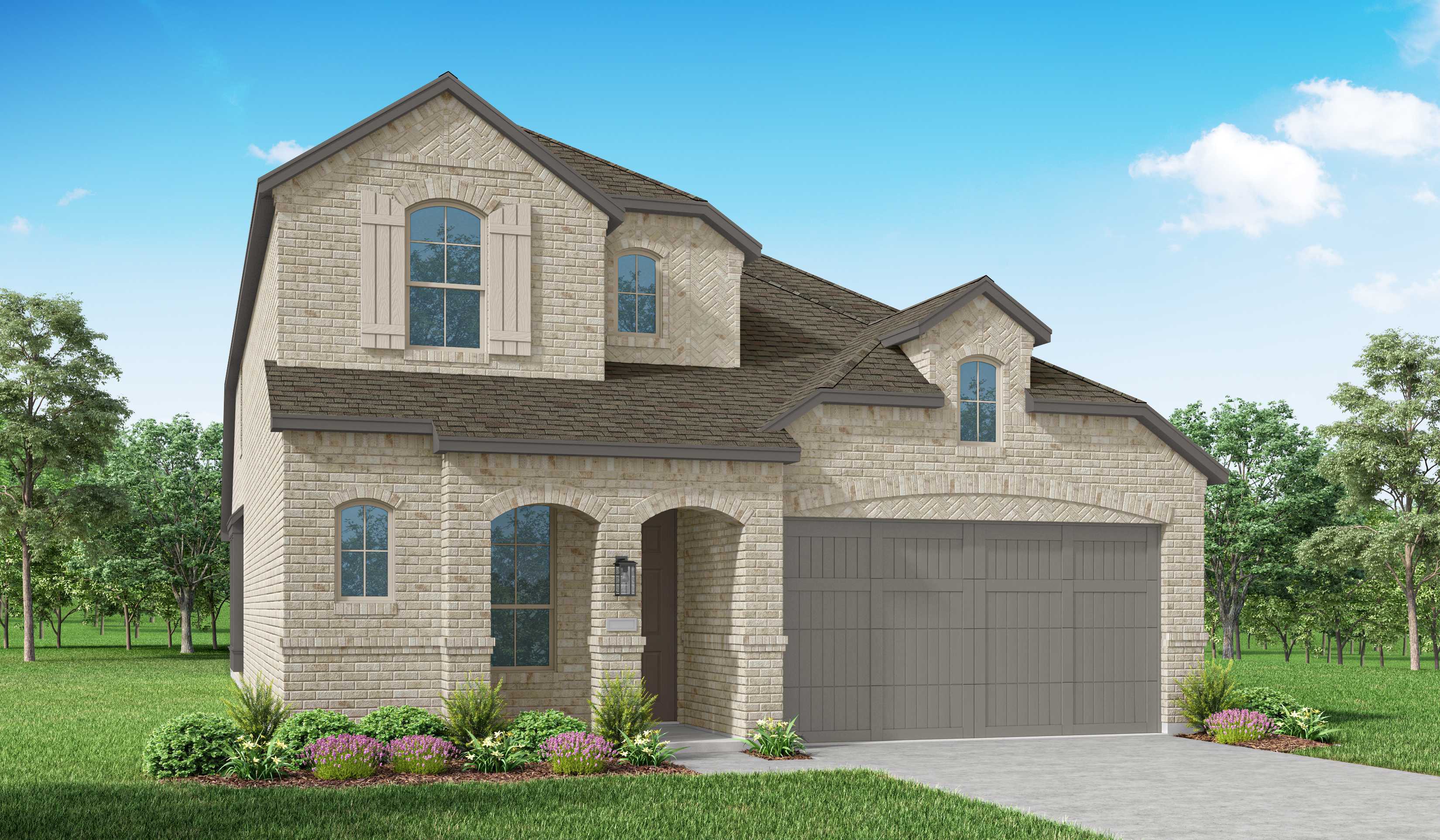 Plan Martin - 6 Creeks at Waterridge: 45ft. lots: Kyle, Texas - Highland Homes
