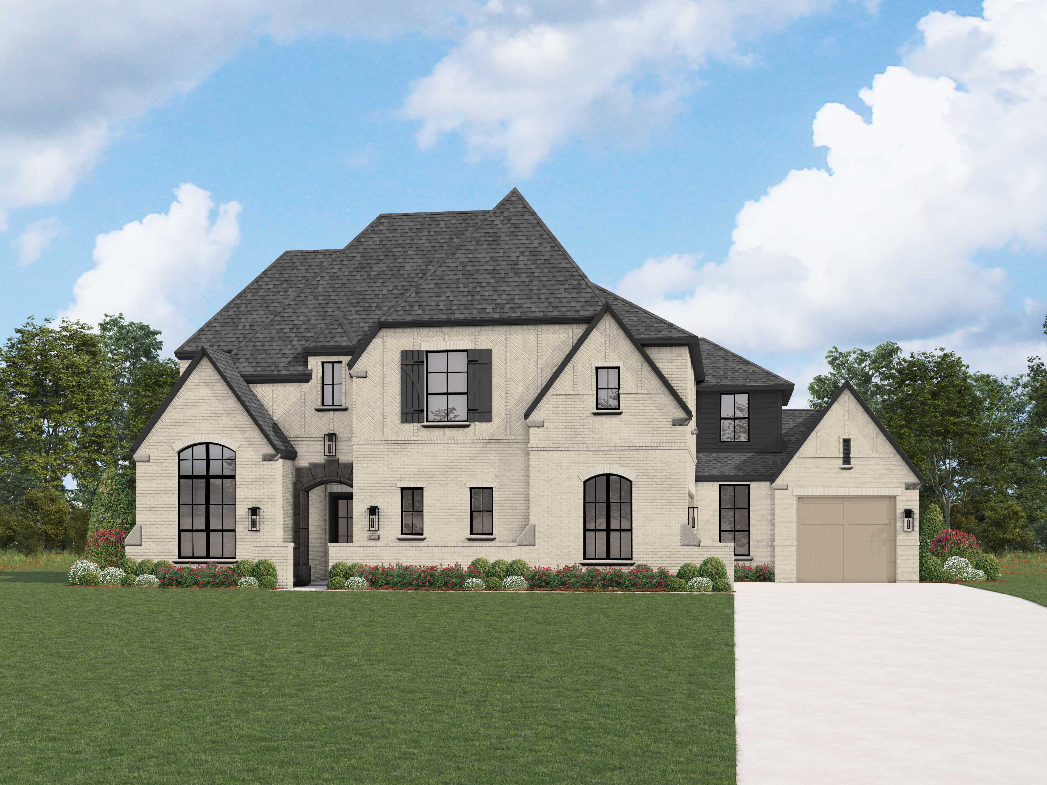 Plan Loreto - Mustang Lakes Huntington - 100ft Lots: Celina, Texas - Huntington Homes