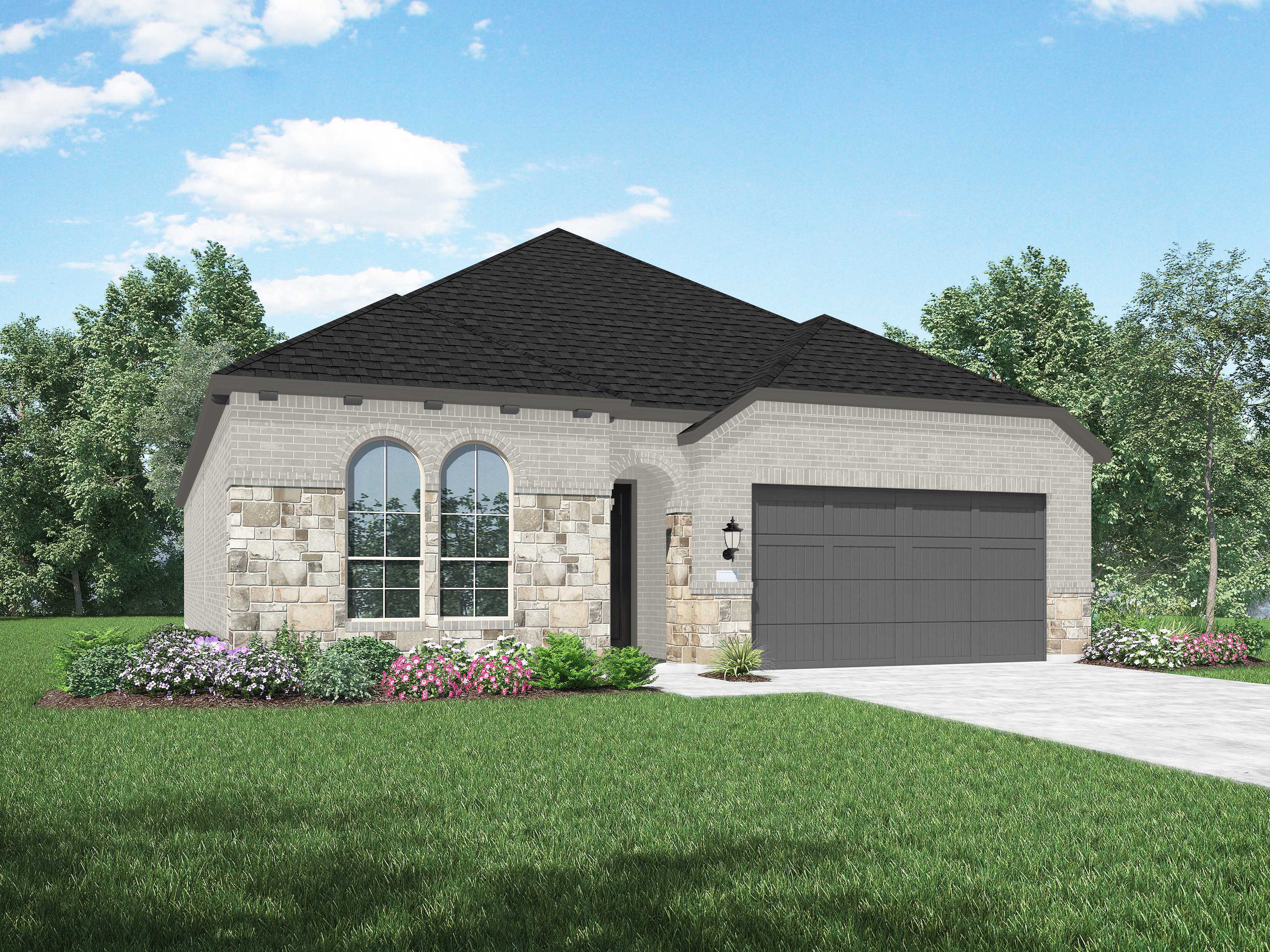 Plan Denton - Jordan Ranch: 55ft. lots: Fulshear, Texas - Highland Homes