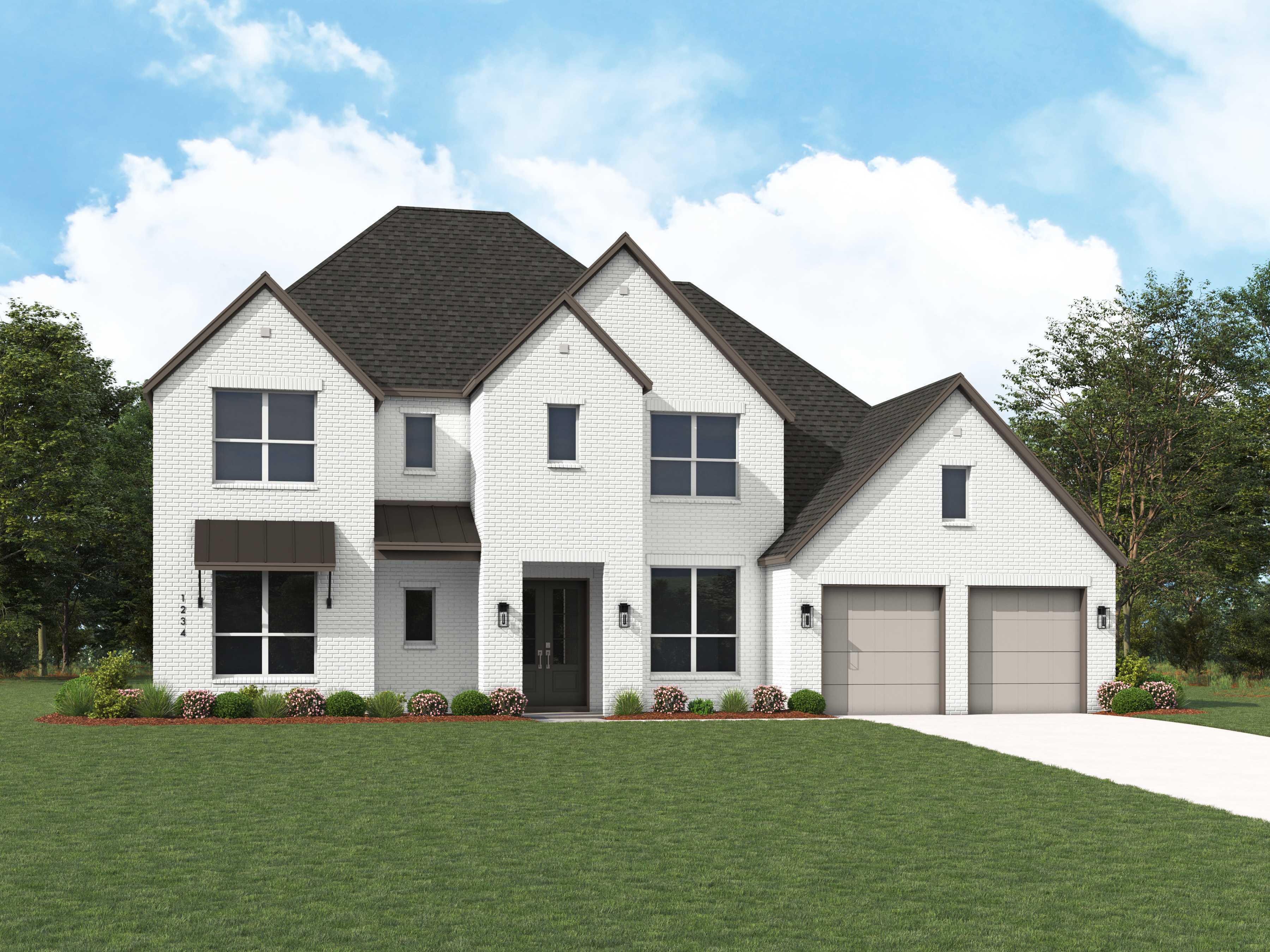 Plan Palermo - Parkside On The River: 70ft. lots: Georgetown, Texas - Highland Homes
