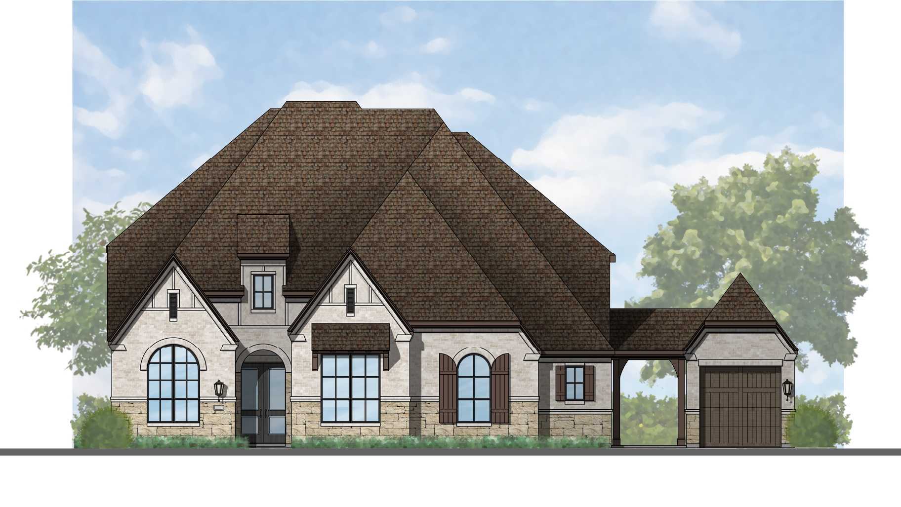 Plan 220G - Santa Rita Ranch: 90ft. lots: Liberty Hill, Texas - Highland Homes