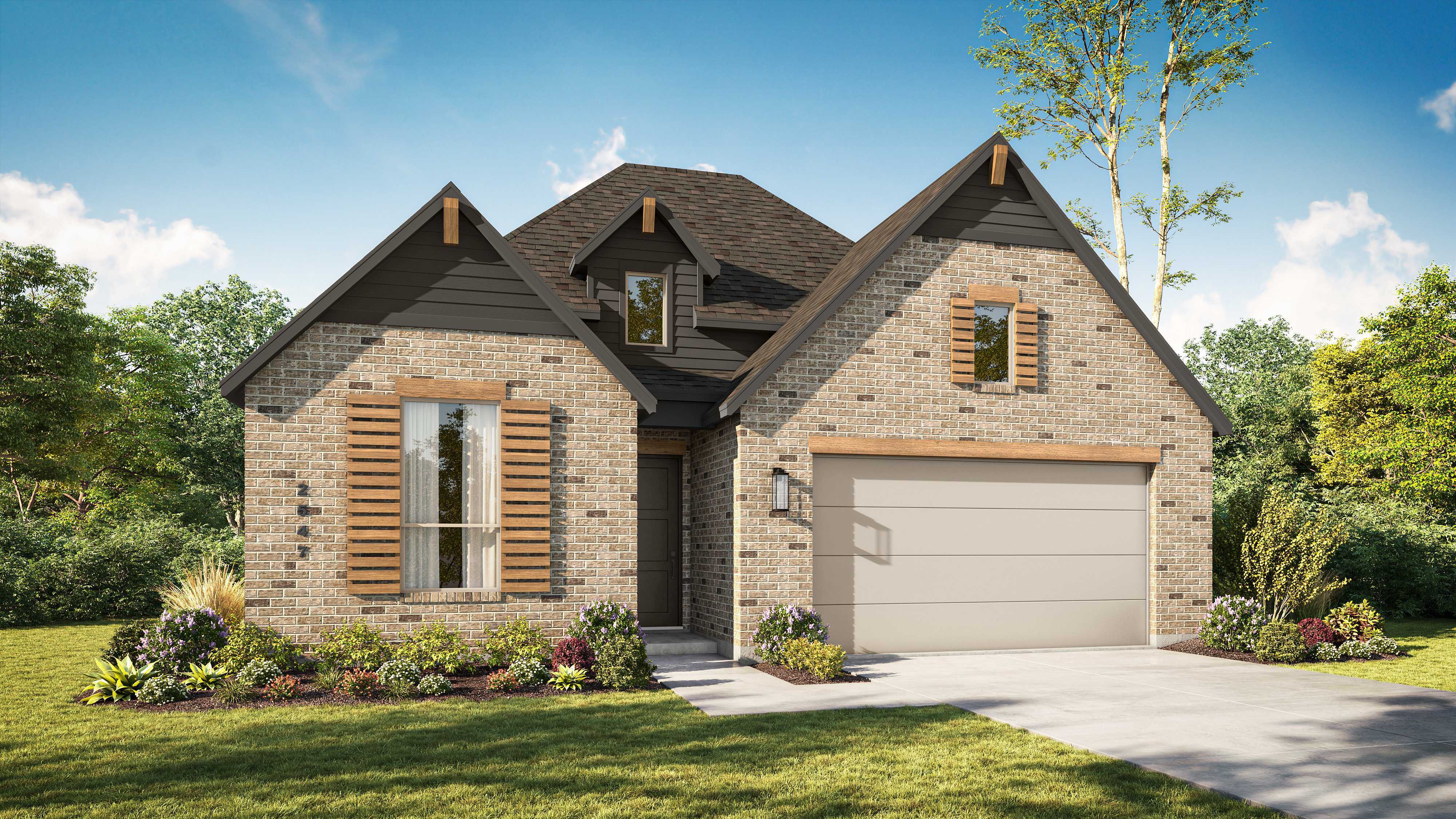 Plan Surrey - Two Step Farm: 50ft. lots: Montgomery, Texas - Highland Homes