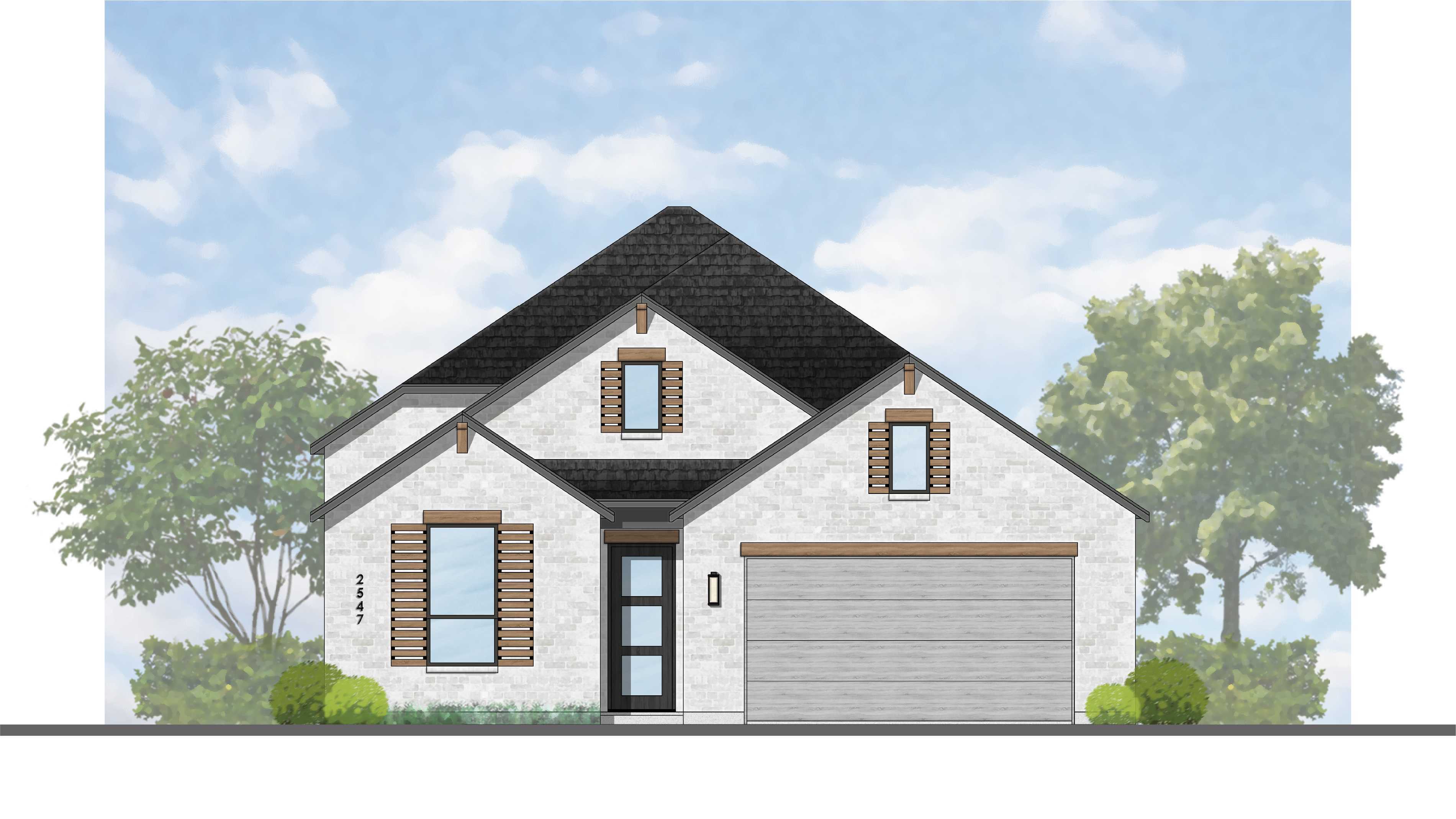 Plan Surrey - Kresston: 55ft. lots: Montgomery, Texas - Highland Homes