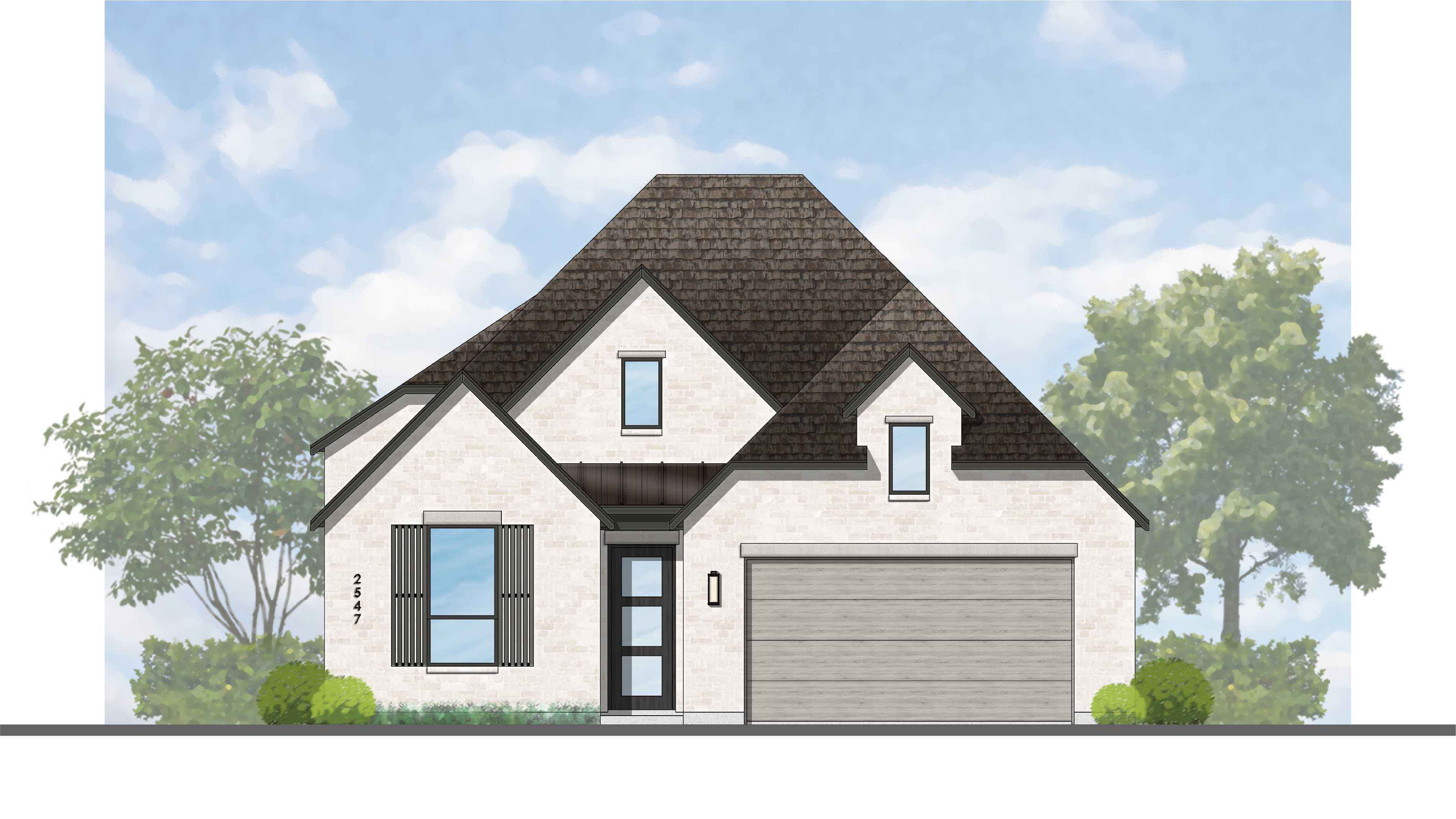 Plan Surrey - Wolf Ranch: 51ft. lots: Georgetown, Texas - Highland Homes
