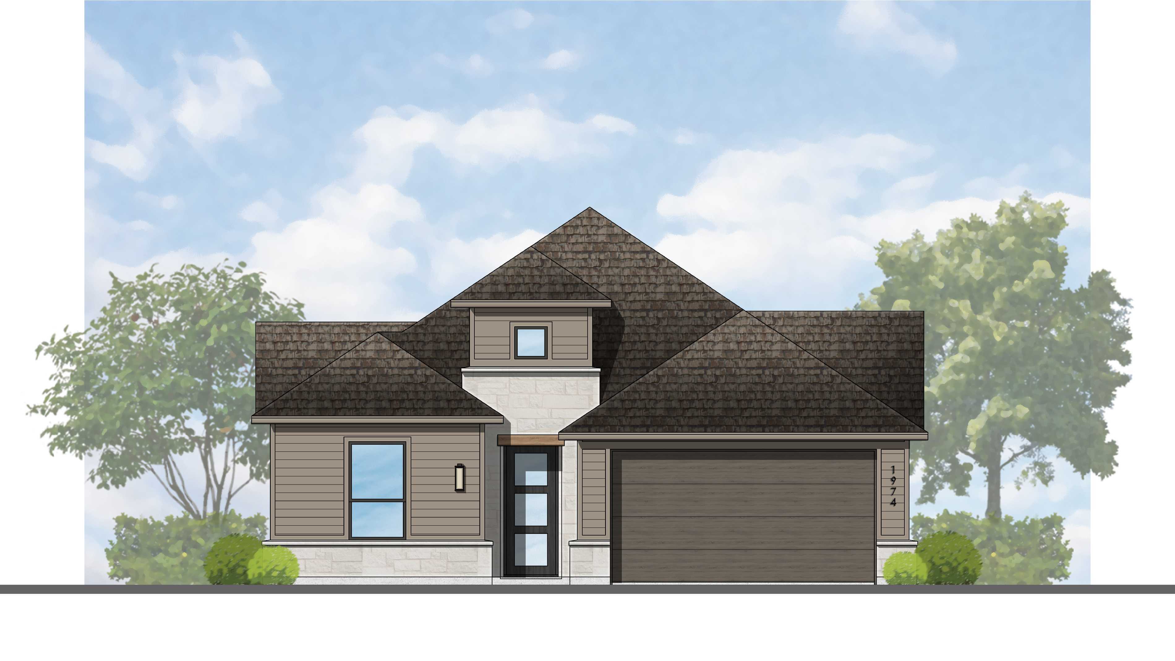 Plan Kahlo - The Crossvine: Schertz, Texas - Highland Homes