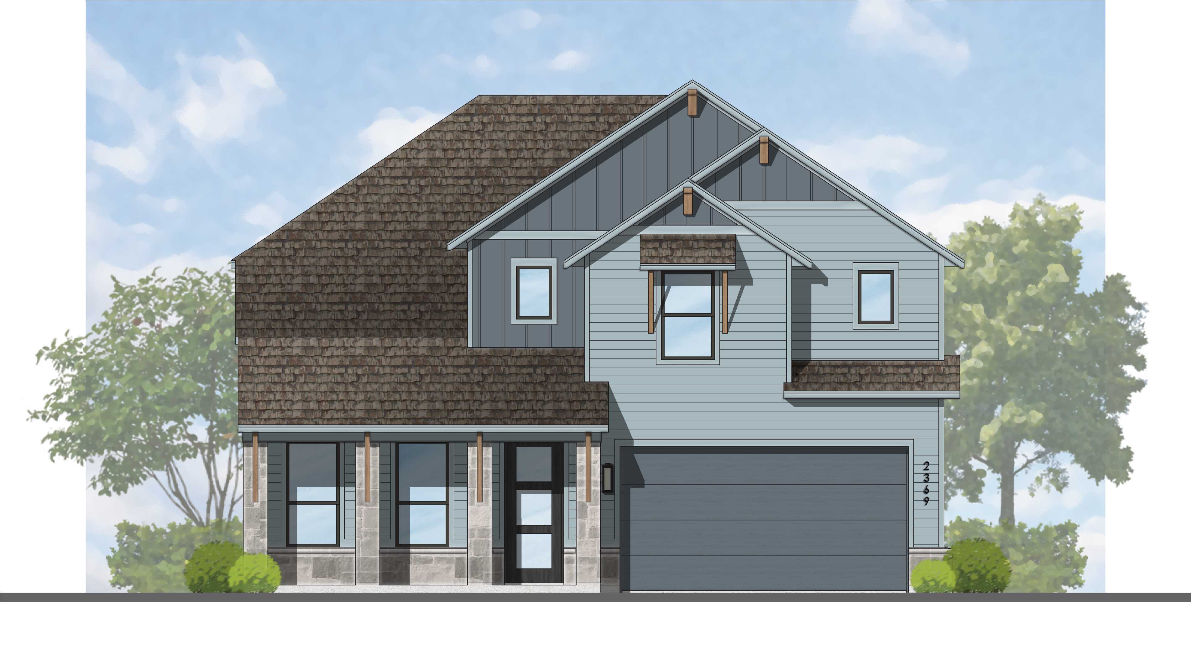 Plan Renoir - Lariat: 50ft. lots: Liberty Hill, Texas - Highland Homes