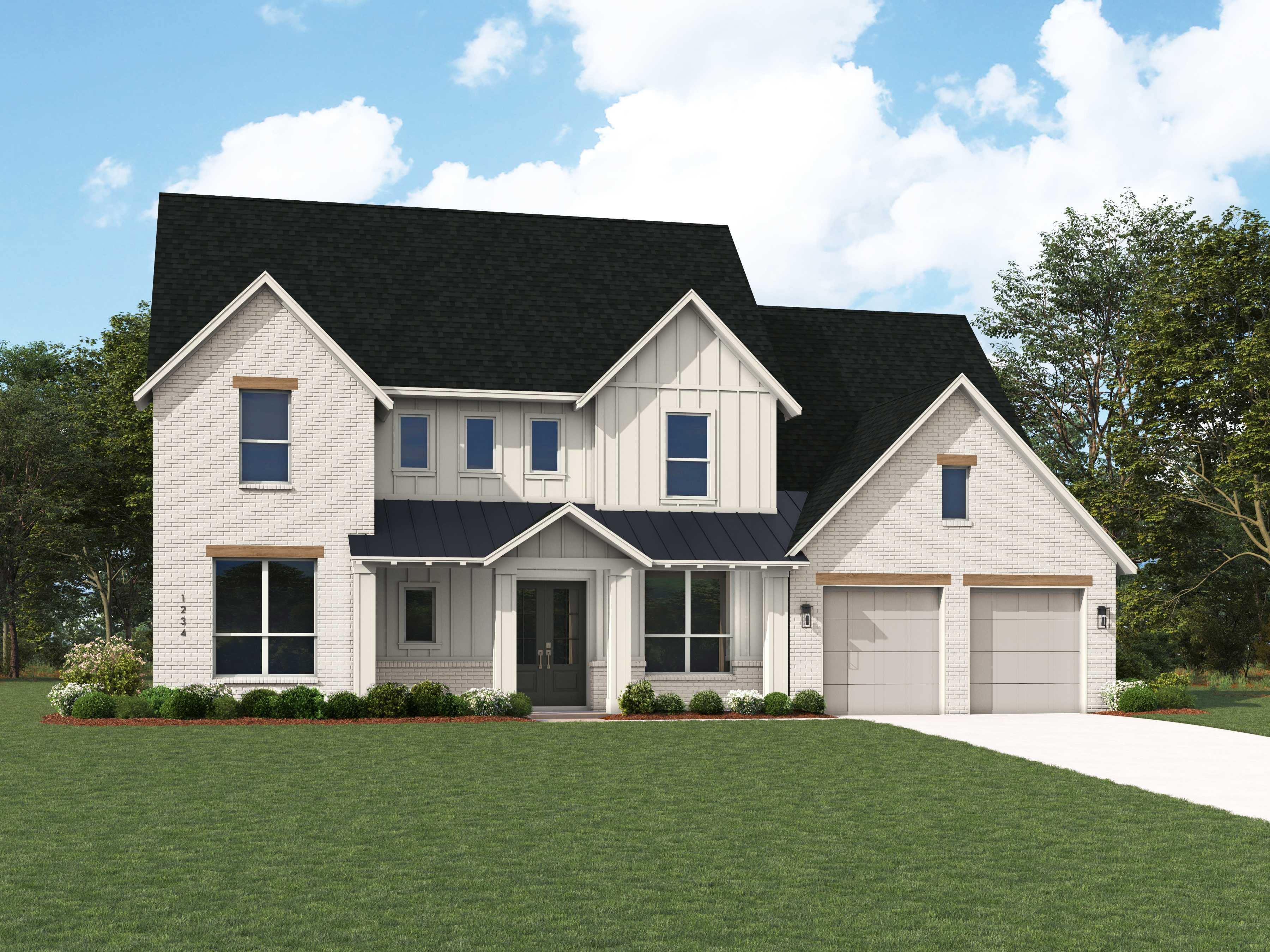 Plan Palermo - Parkside On The River: 70ft. lots: Georgetown, Texas - Highland Homes