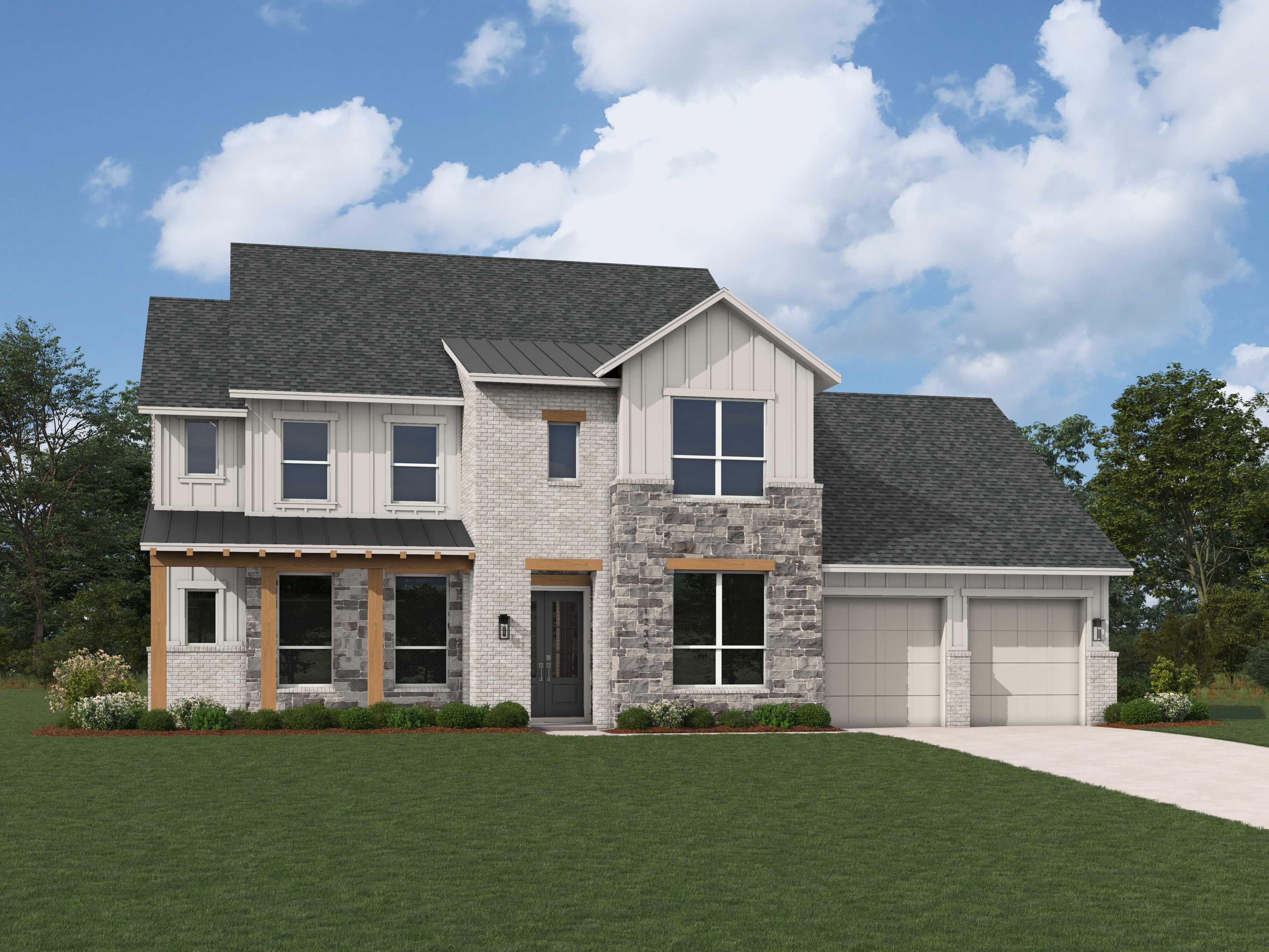 Plan Altamura - Parkside On The River: 70ft. lots: Georgetown, Texas - Highland Homes