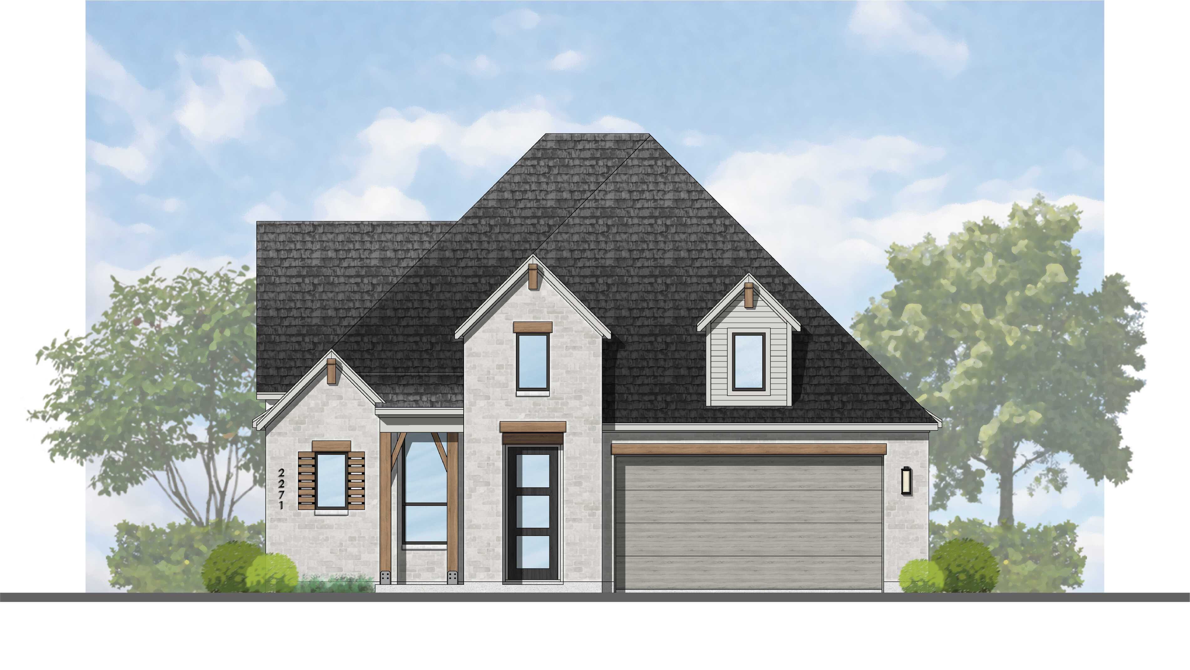 Plan Brent - Pecan Square: 50ft. lots: Northlake, Texas - Highland Homes
