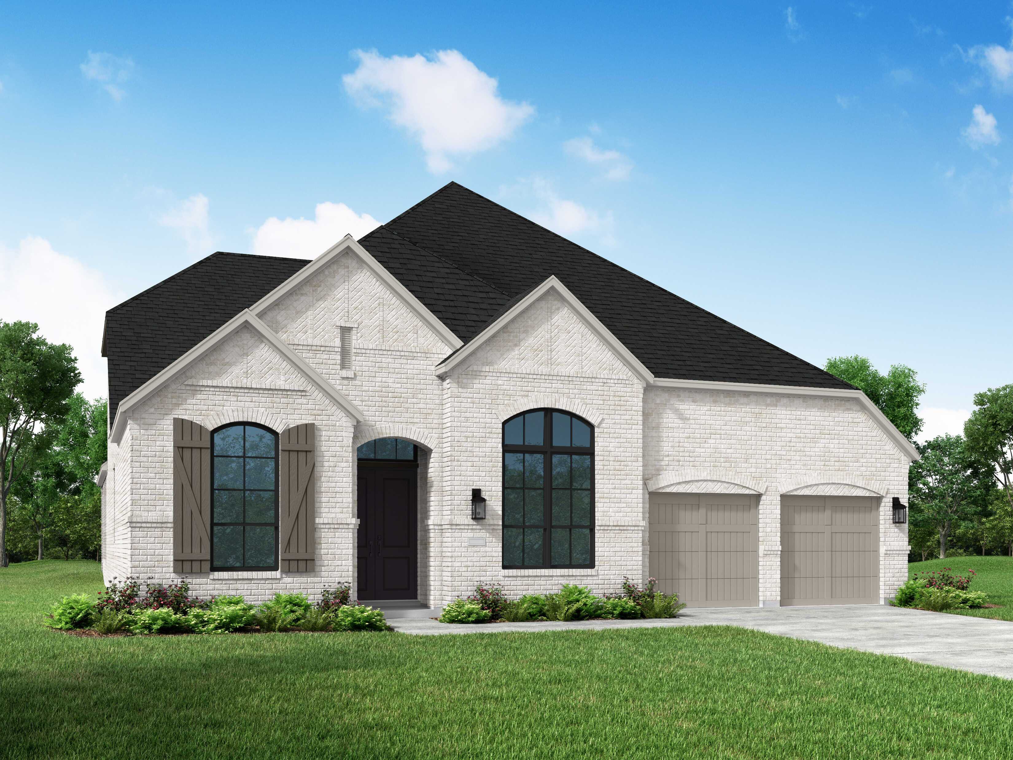 Plan 218 - 6 Creeks at Waterridge: 70ft. lots: Kyle, Texas - Highland Homes
