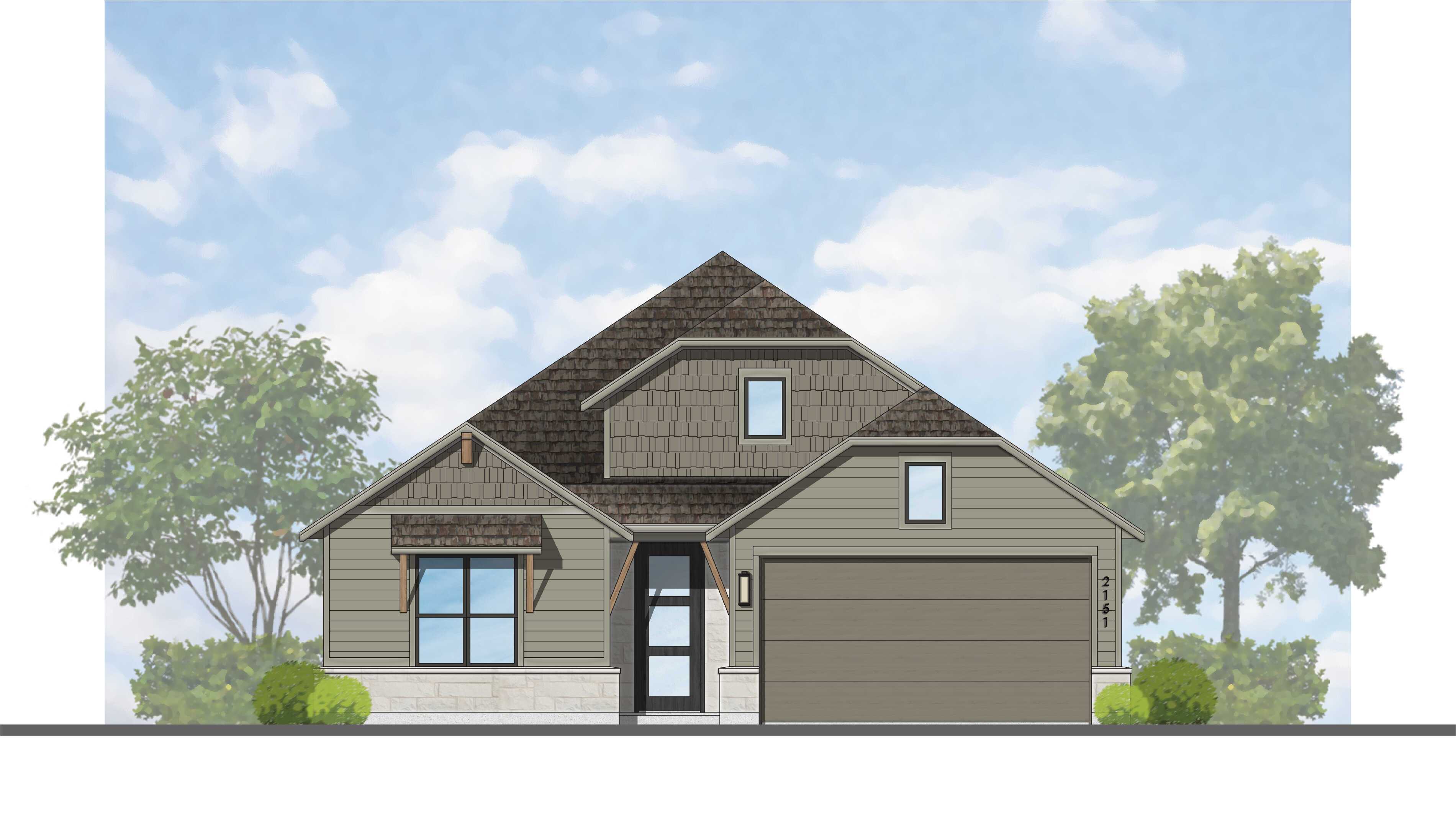Plan Matisse-SS - Lariat: 50ft. lots: Liberty Hill, Texas - Highland Homes