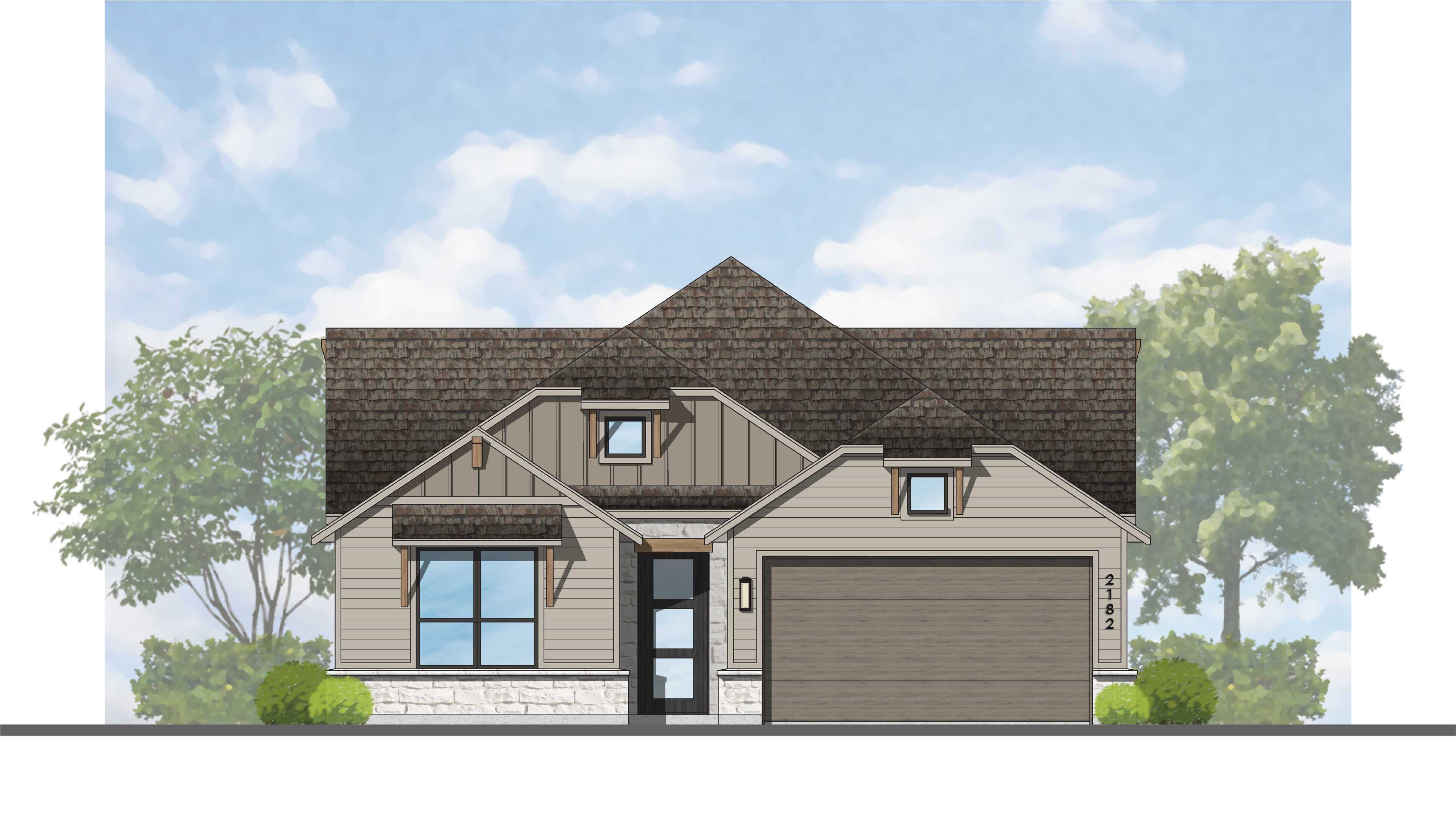 Plan Monet-SS - Lariat: 50ft. lots: Liberty Hill, Texas - Highland Homes