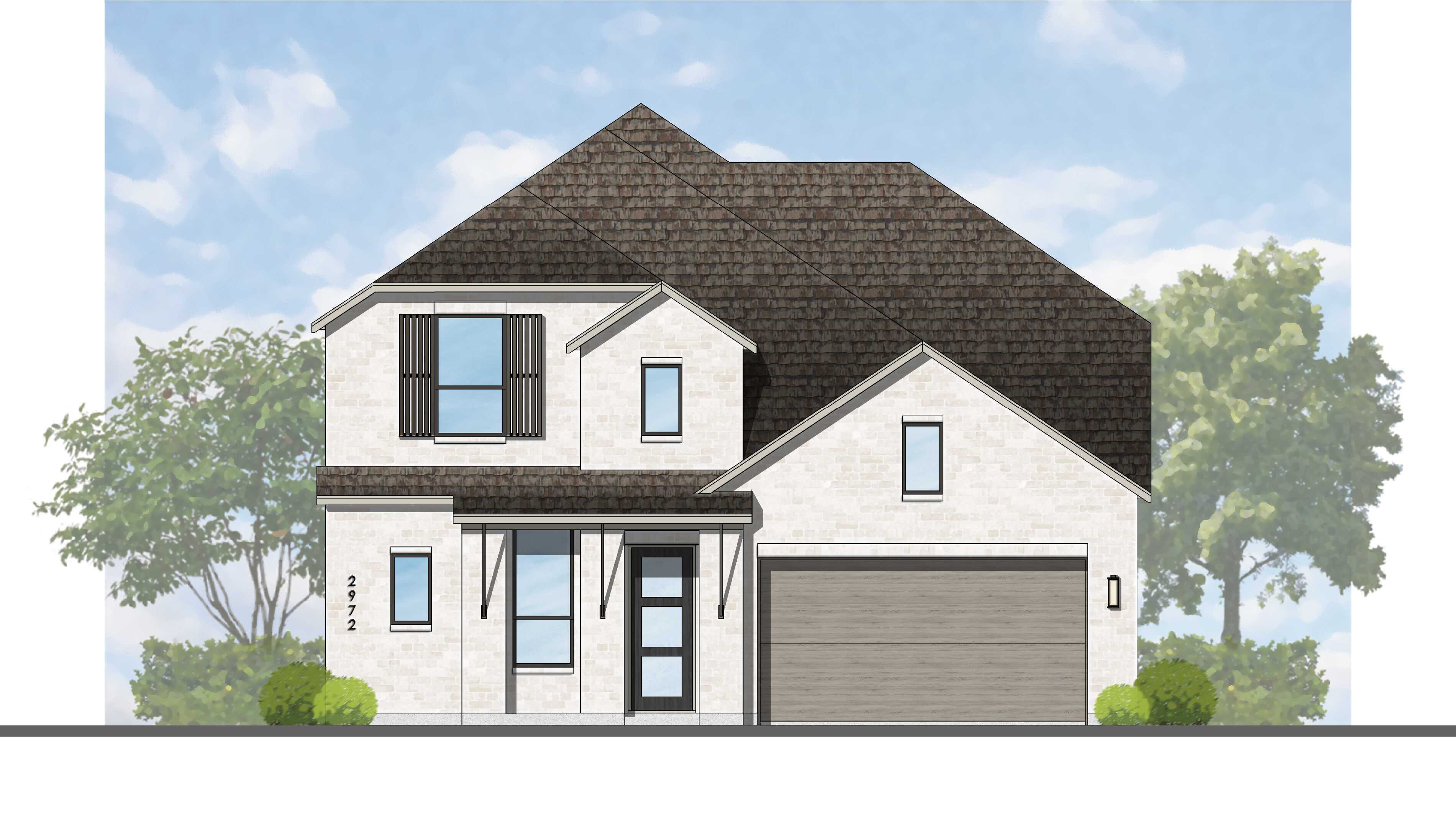 Plan Yorktown - Wolf Ranch: 51ft. lots: Georgetown, Texas - Highland Homes