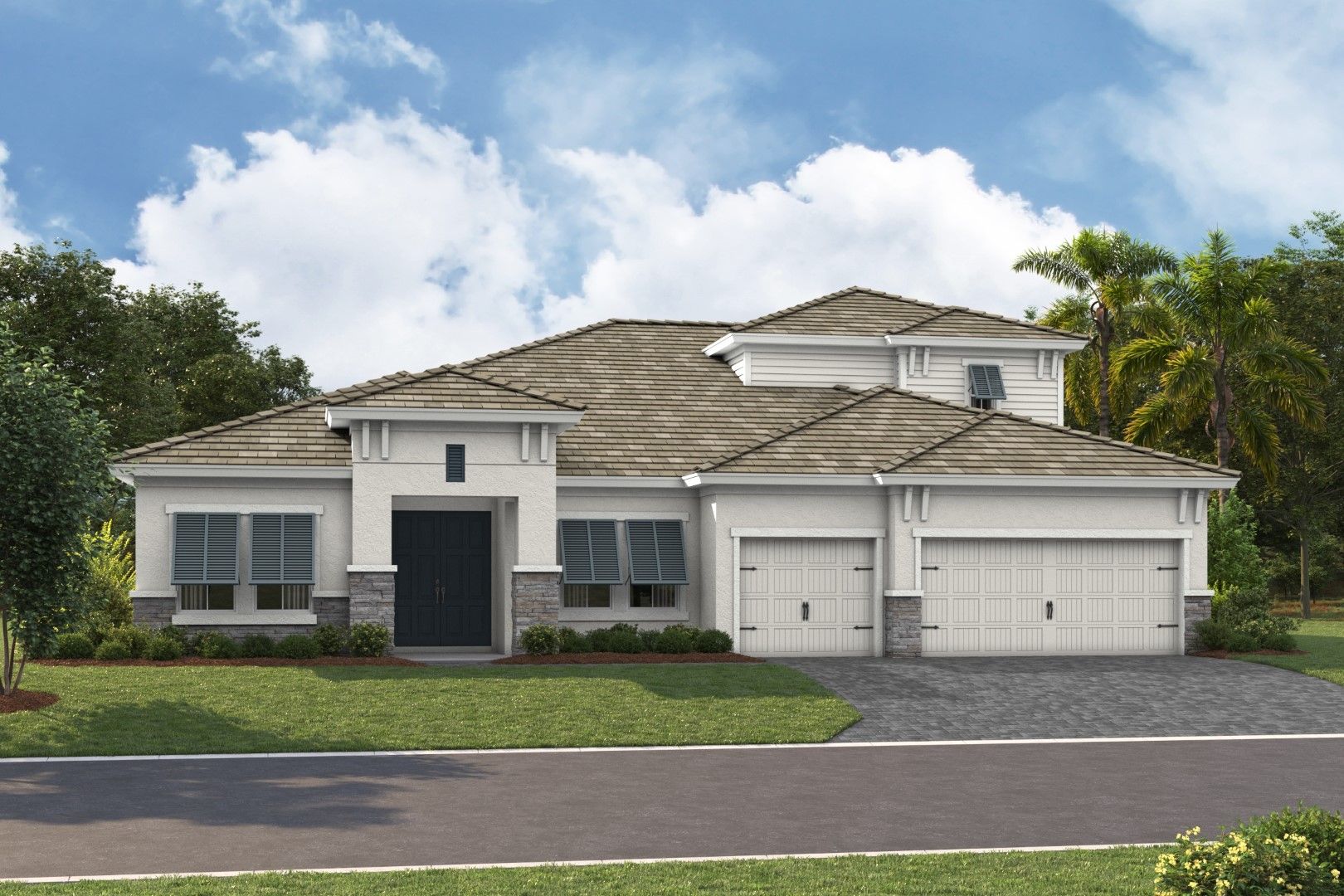Cedar Key II - Coastal C - COA1 Color Scheme - Flat Tile