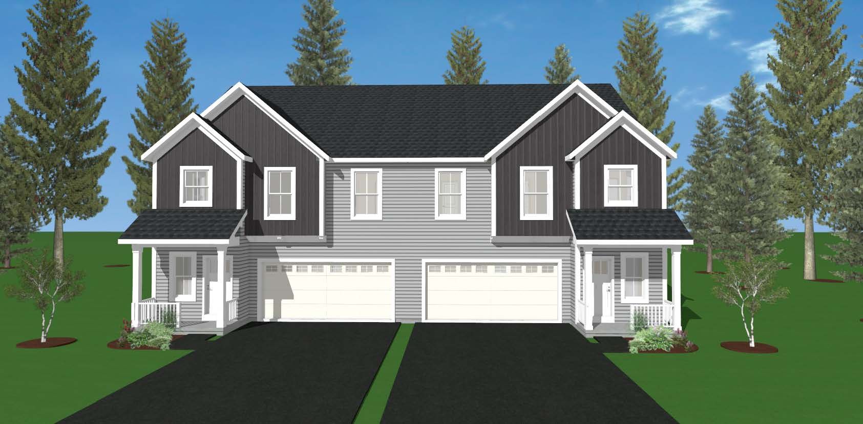 The Whitney Townhome - Dunning Place: Ballston Spa, New York - DeGraff Bloom Custom Builders