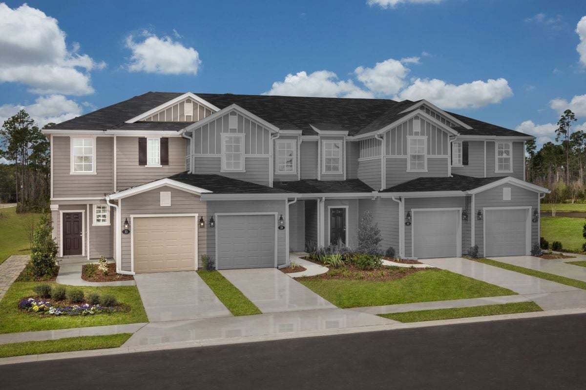 Orchard Park Townhomes por KB Home en Jacksonville-St. Augustine Florida