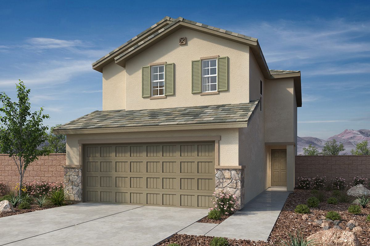 Exterior C with stone