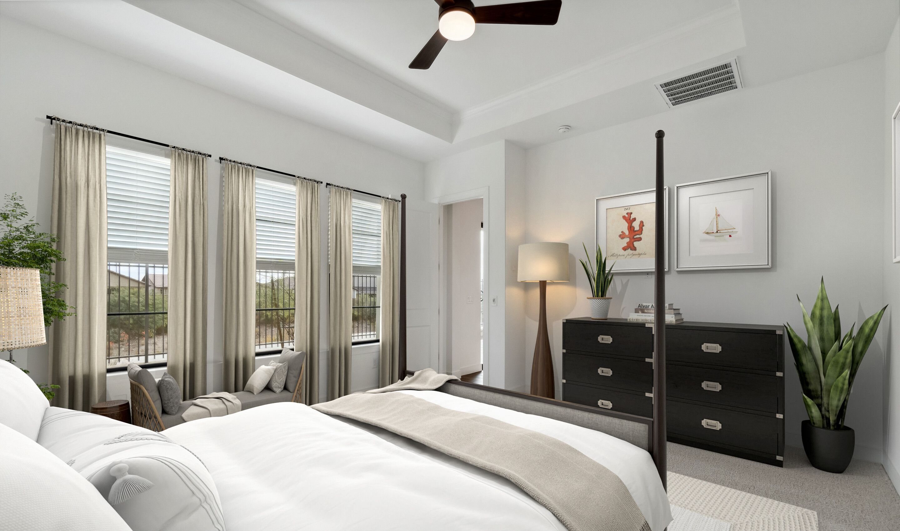 Primary suite with private primary bath