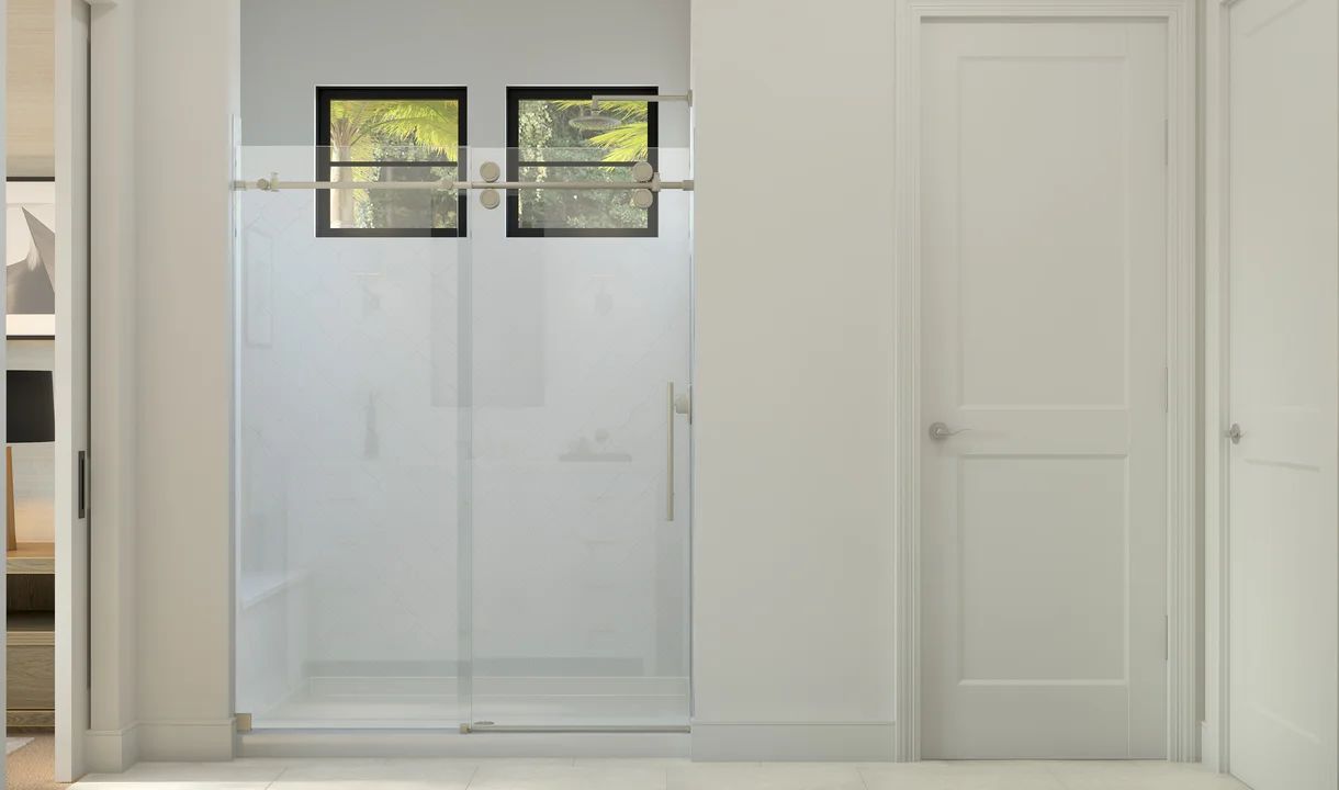 Primary bath shower enclosure