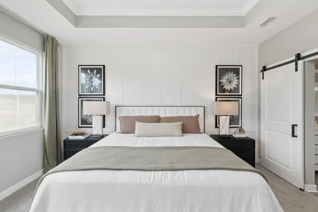 Primary suite with barn door