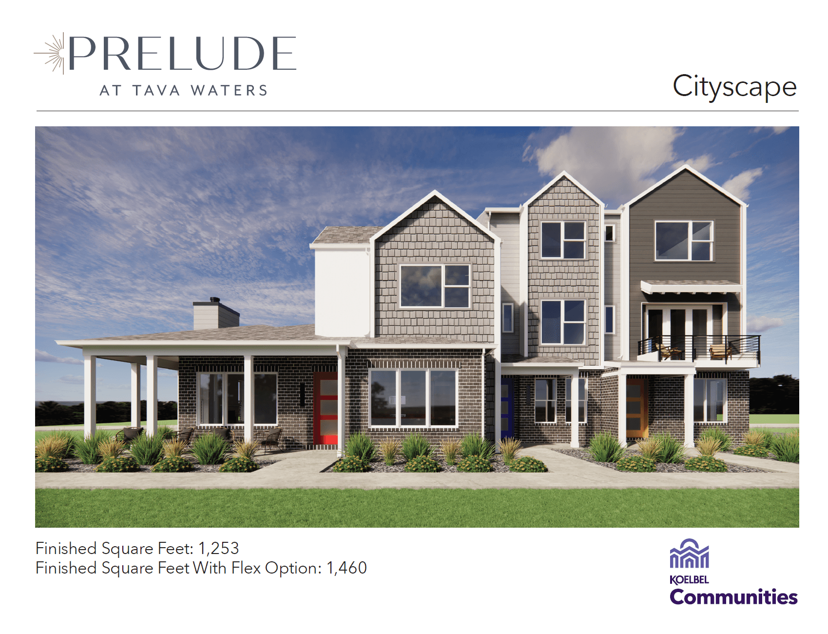 Plan A: Cityscape - Prelude at Tava Waters: Denver, Colorado - Koelbel Communities