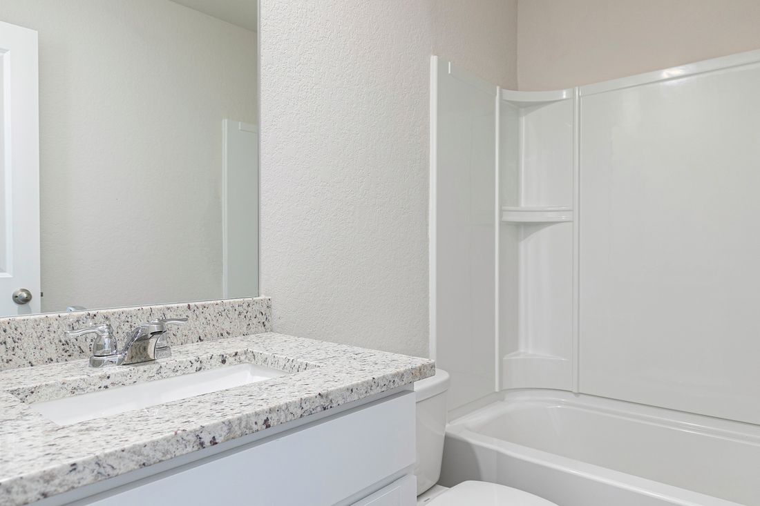 The guest bathroom of the Avery