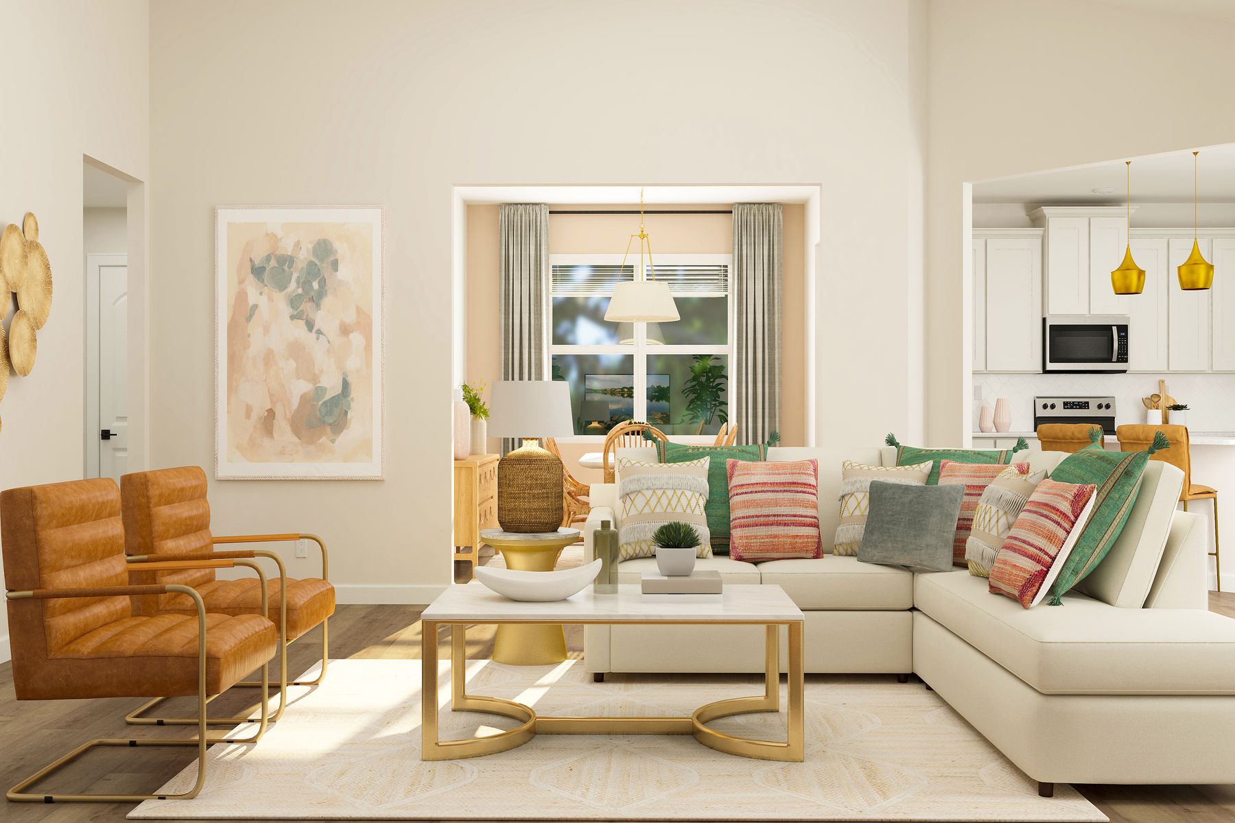 This incredible family room will quickly become everyone's favorite hangout!