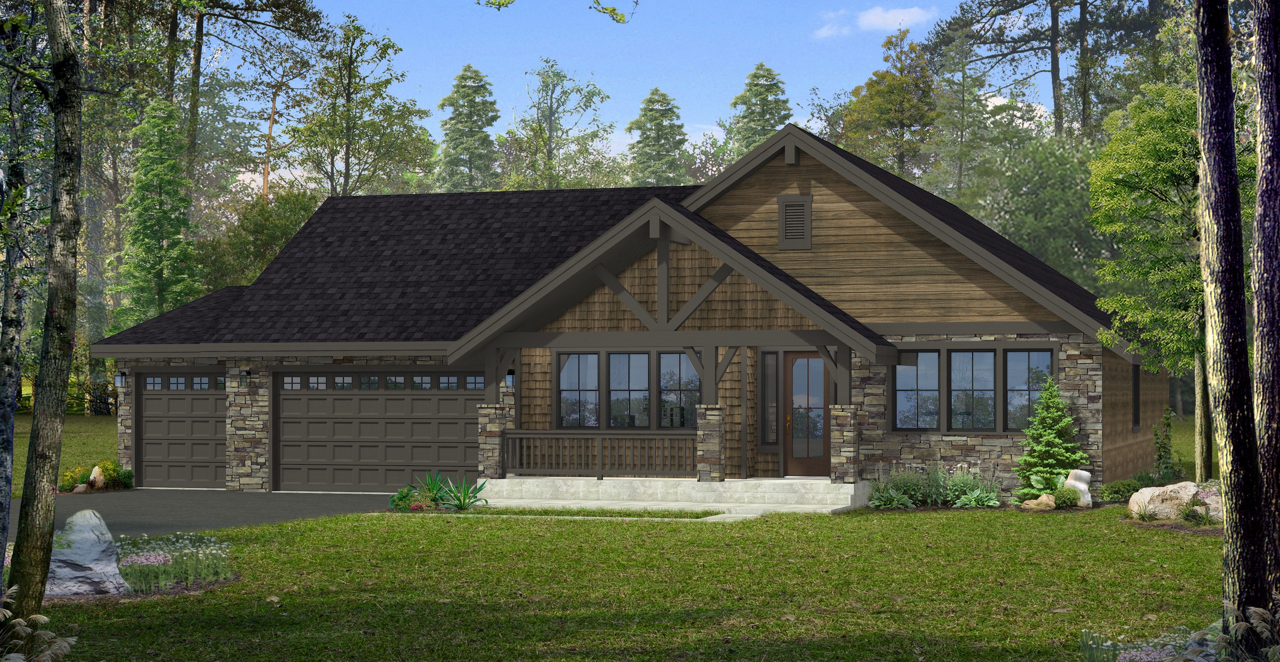 MC Sidney - The Mountain Home Collection in Tumble Creek: Cle Elum, Washington - Landed Gentry Homes