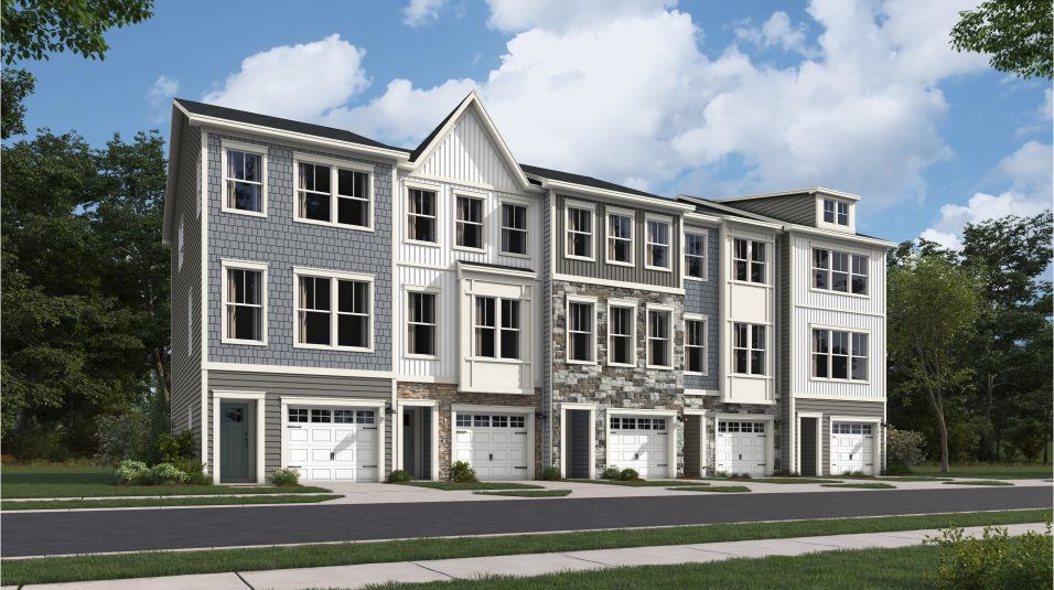 Devonshire Front Load Garage - Lakeside at Trappe - Townhomes: Trappe, Maryland - Lennar