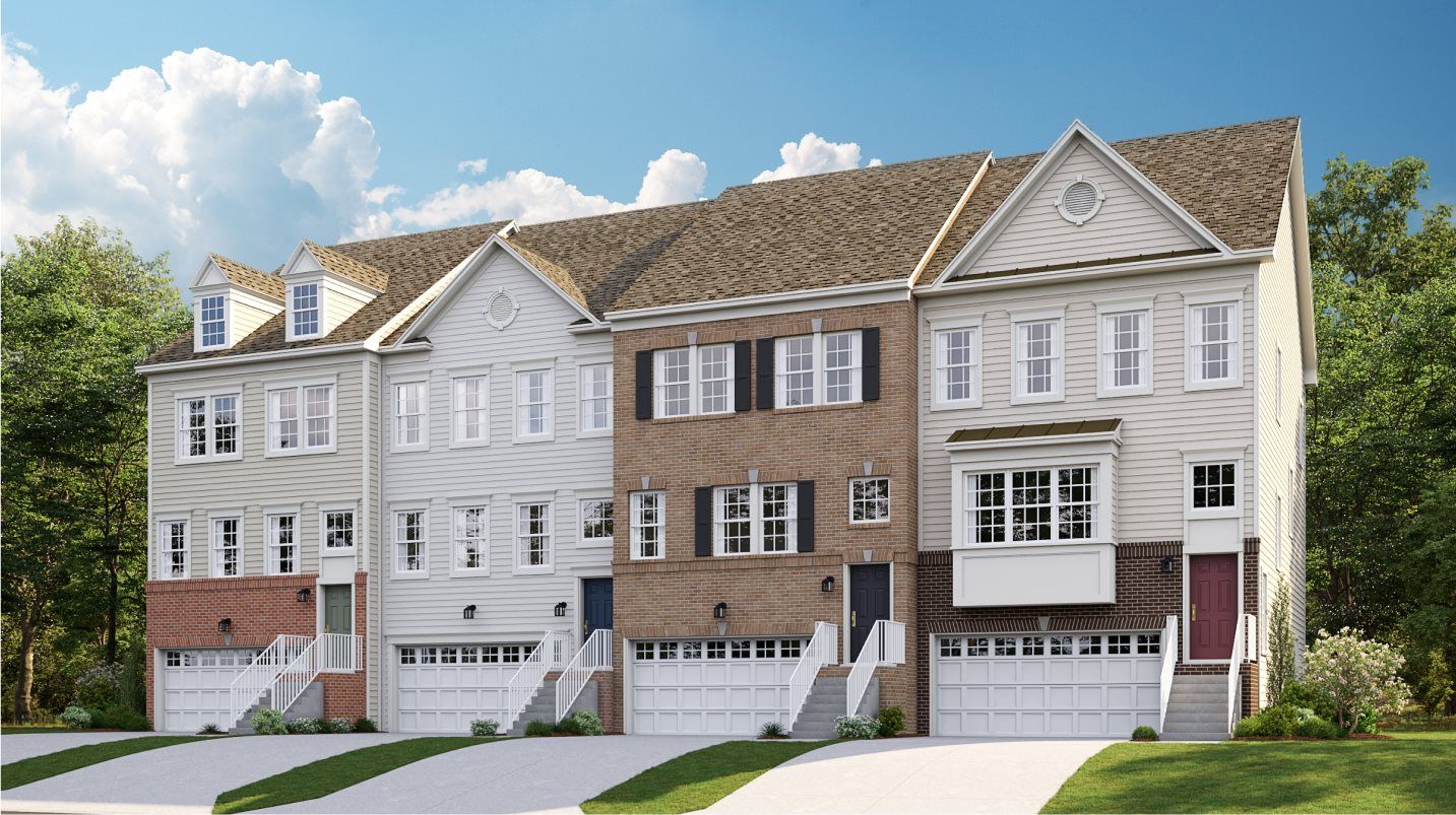 Ellicott Front Load Garage - The Fairways at Woodholme: Pikesville, Maryland - Lennar