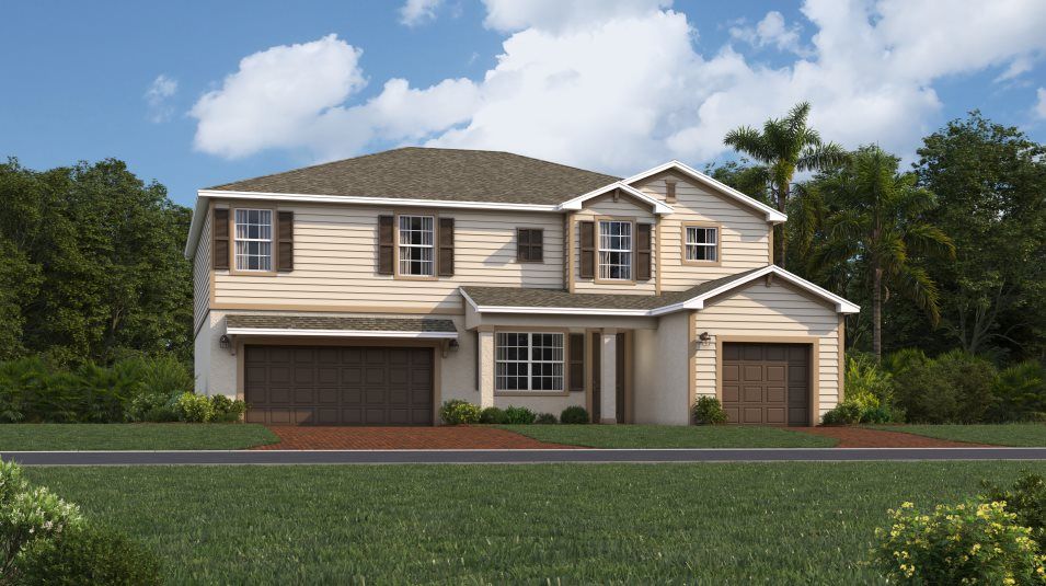 Brightwater Lagoon - Manor Homes por Lennar en Fort Myers Florida