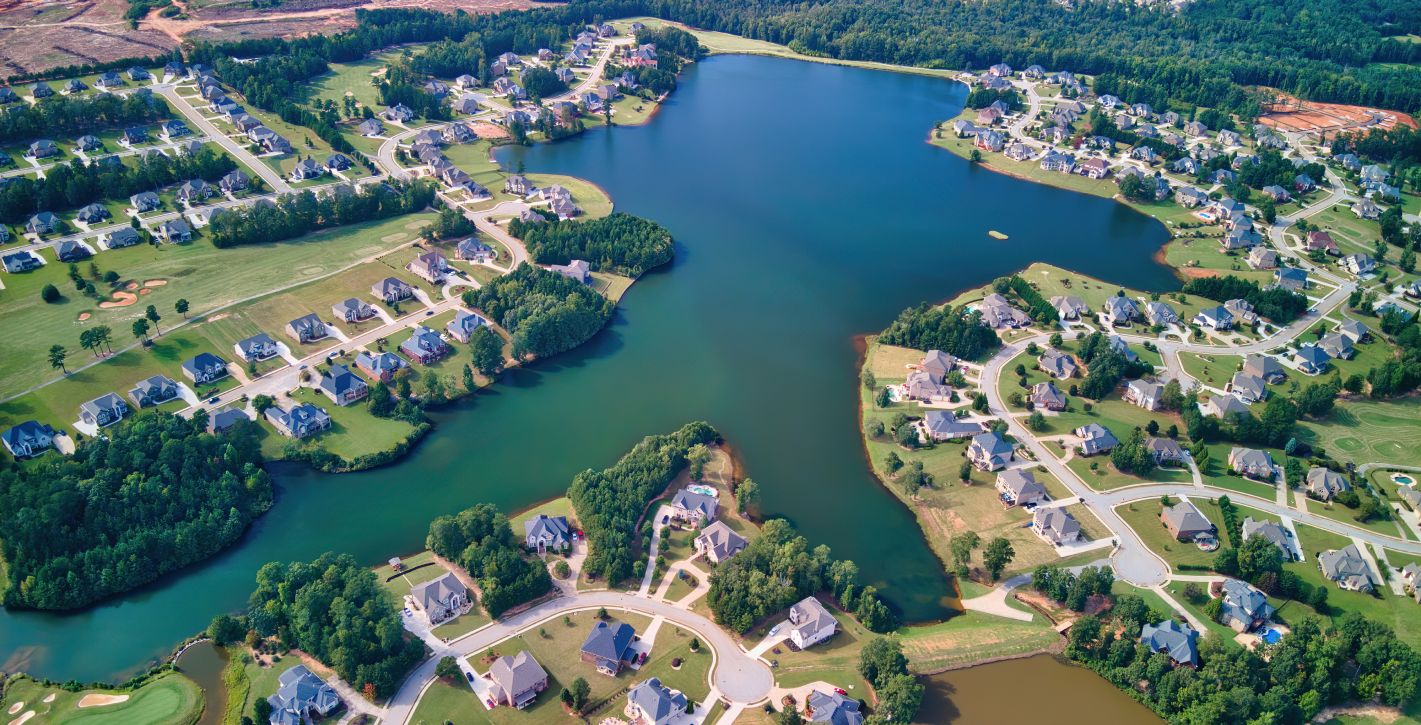 Aerial of Lake Erma