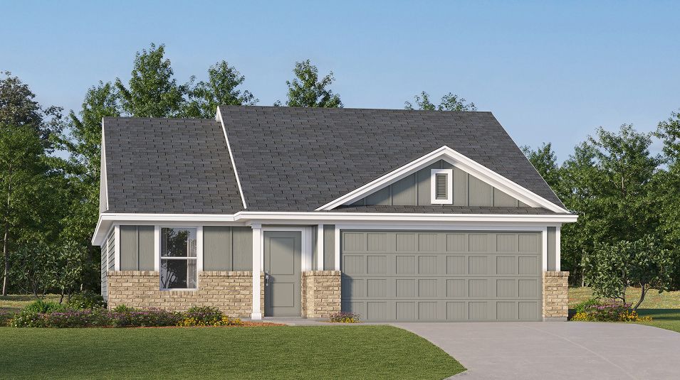 Newlin - Travis Heights - Watermill Collection: Sherman, Texas - Lennar
