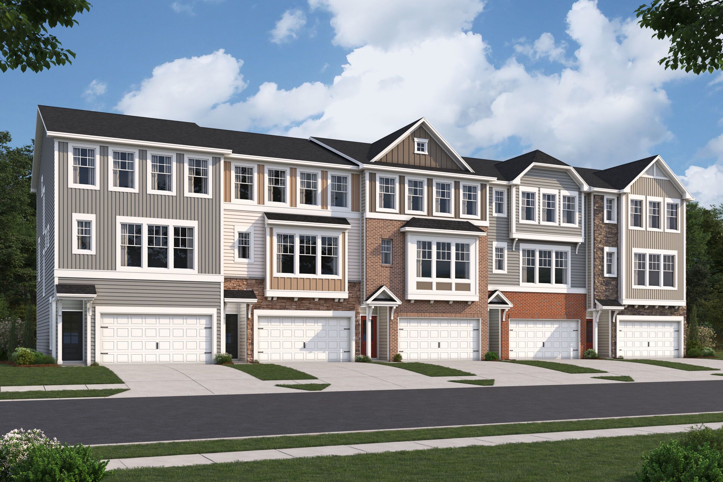 Buckingham - Green Level Trail Townhomes: Apex, North Carolina - M/I Homes