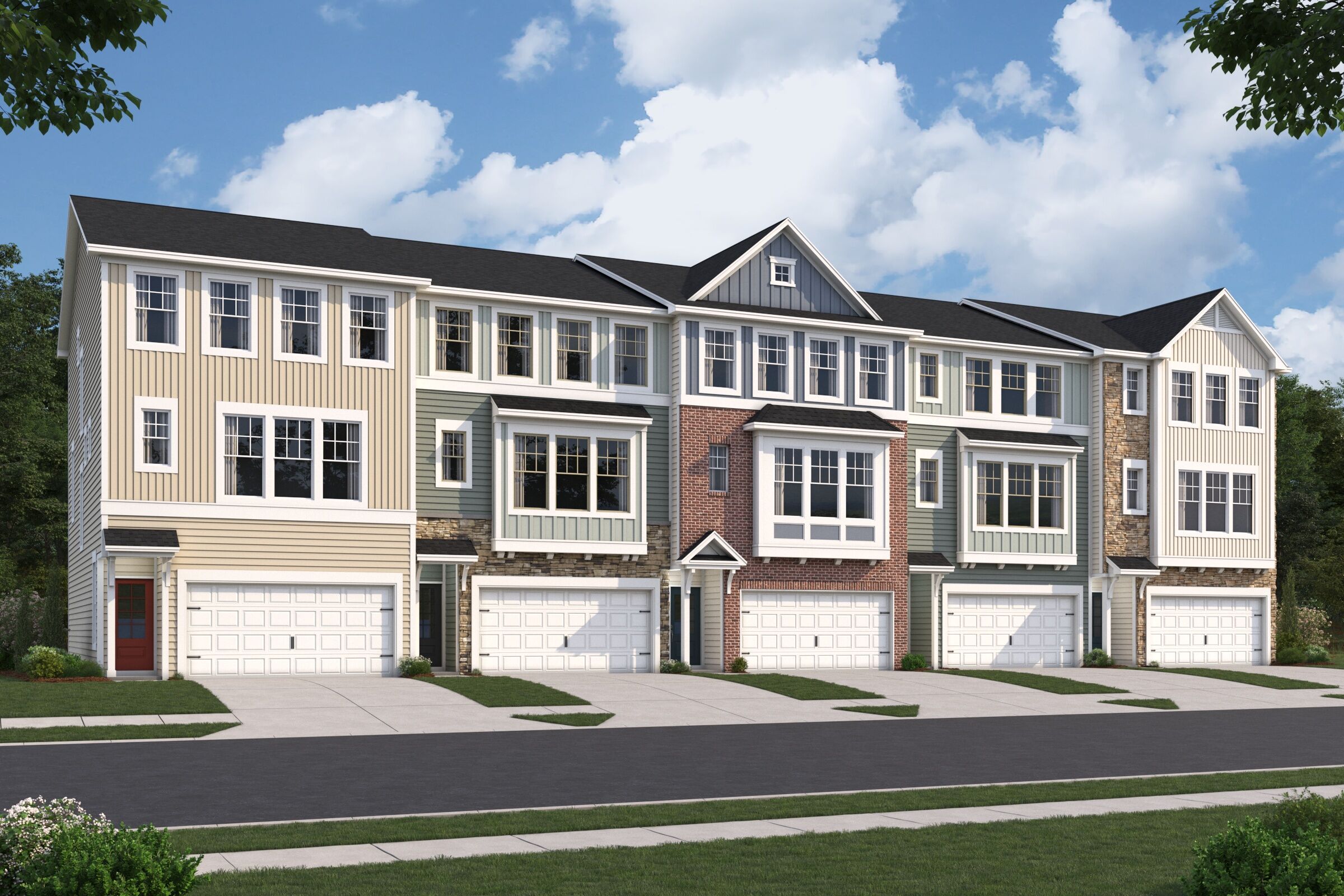 Hyde Park - Green Level Trail Townhomes: Apex, North Carolina - M/I Homes