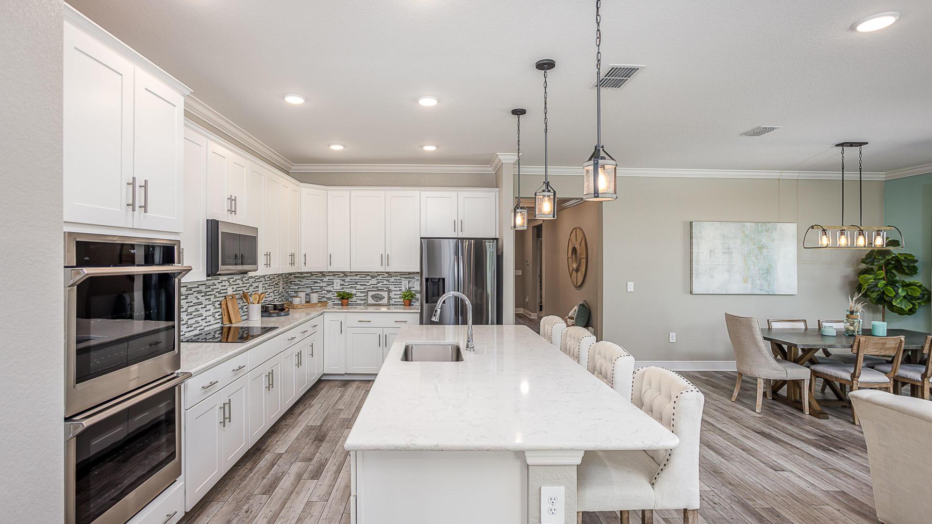 Enjoy the open-concept layout of your new kitchen.