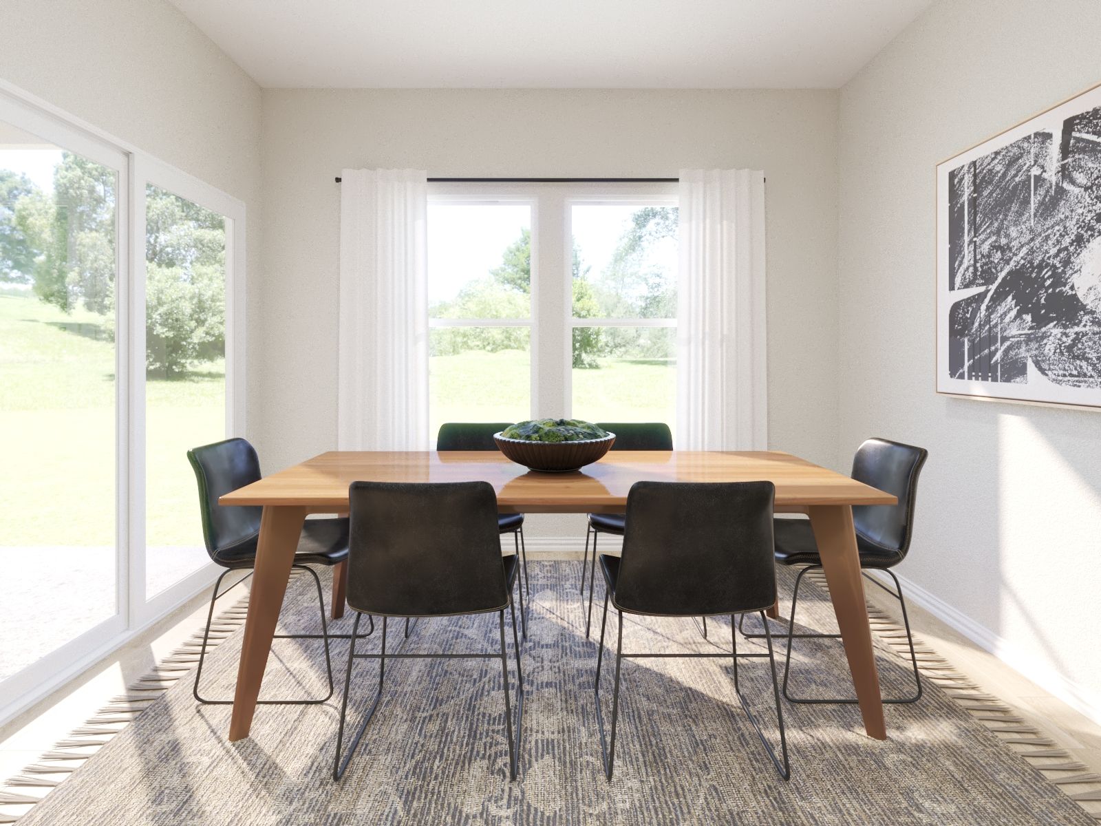 Enjoy dinners around the dining table