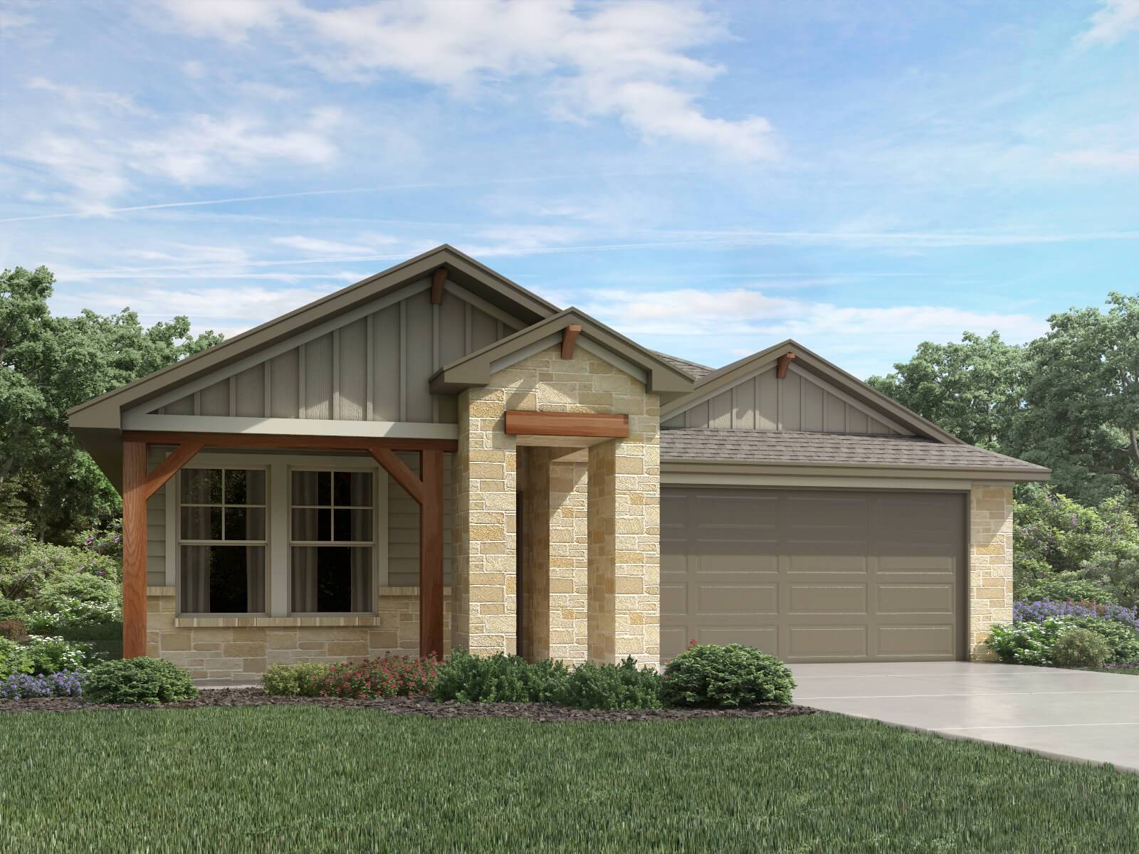 The Briscoe (820) - Lexington Parke: Del Valle, Texas - Meritage Homes