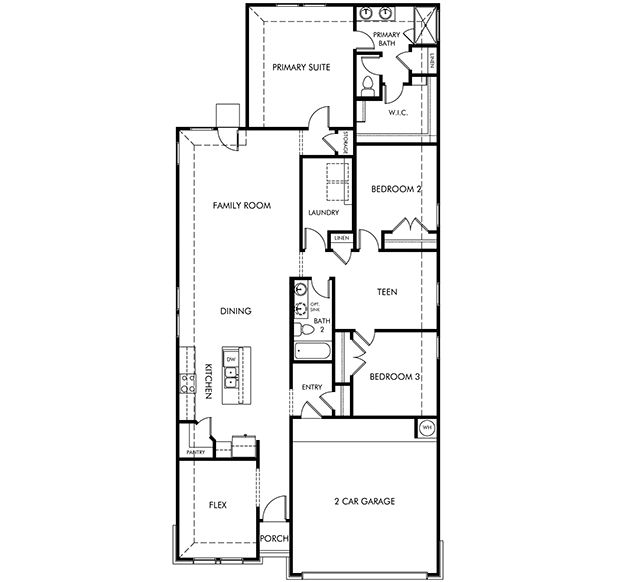 The Allen (840) - Catalina: Converse, Texas - Meritage Homes