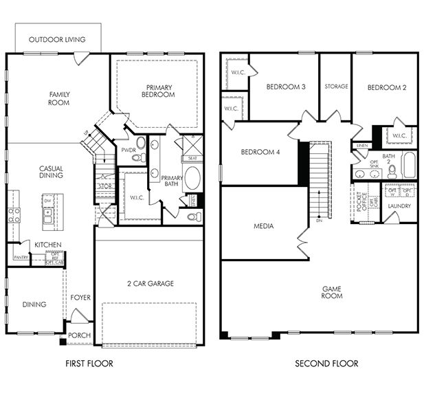 The Manor (2870) - Spring Brook Village - Luxe Series: Houston, Texas - Meritage Homes