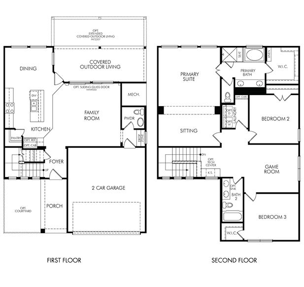 The Retreat (2038) - Spring Brook Village - Luxe Series: Houston, Texas - Meritage Homes