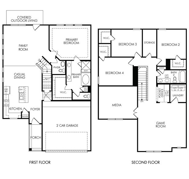 The Chalet (2503) - Spring Brook Village - Luxe Series: Houston, Texas - Meritage Homes
