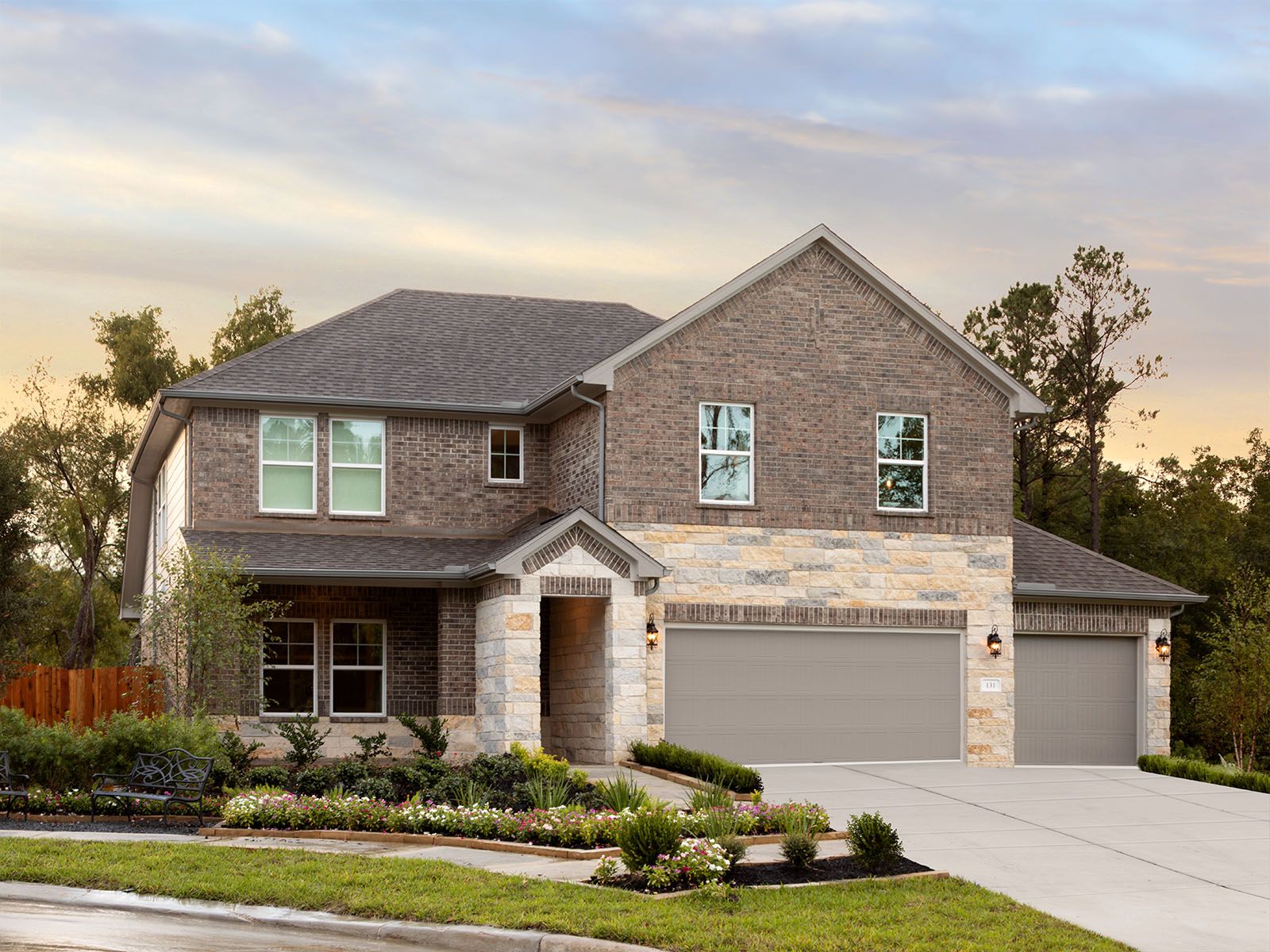 Pine Lake Cove - Classic Series por Meritage Homes en Houston Texas